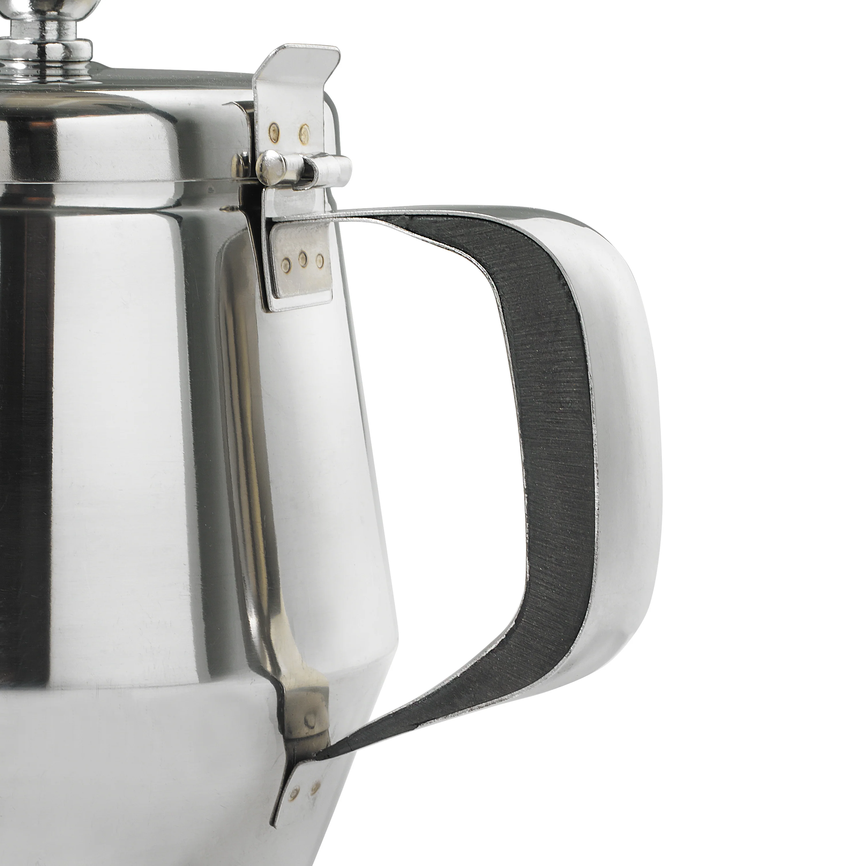Winco JB2920 20 Oz Gooseneck Teapot Bakelite Handle Mirror Finish Stainless Steel - Image 2