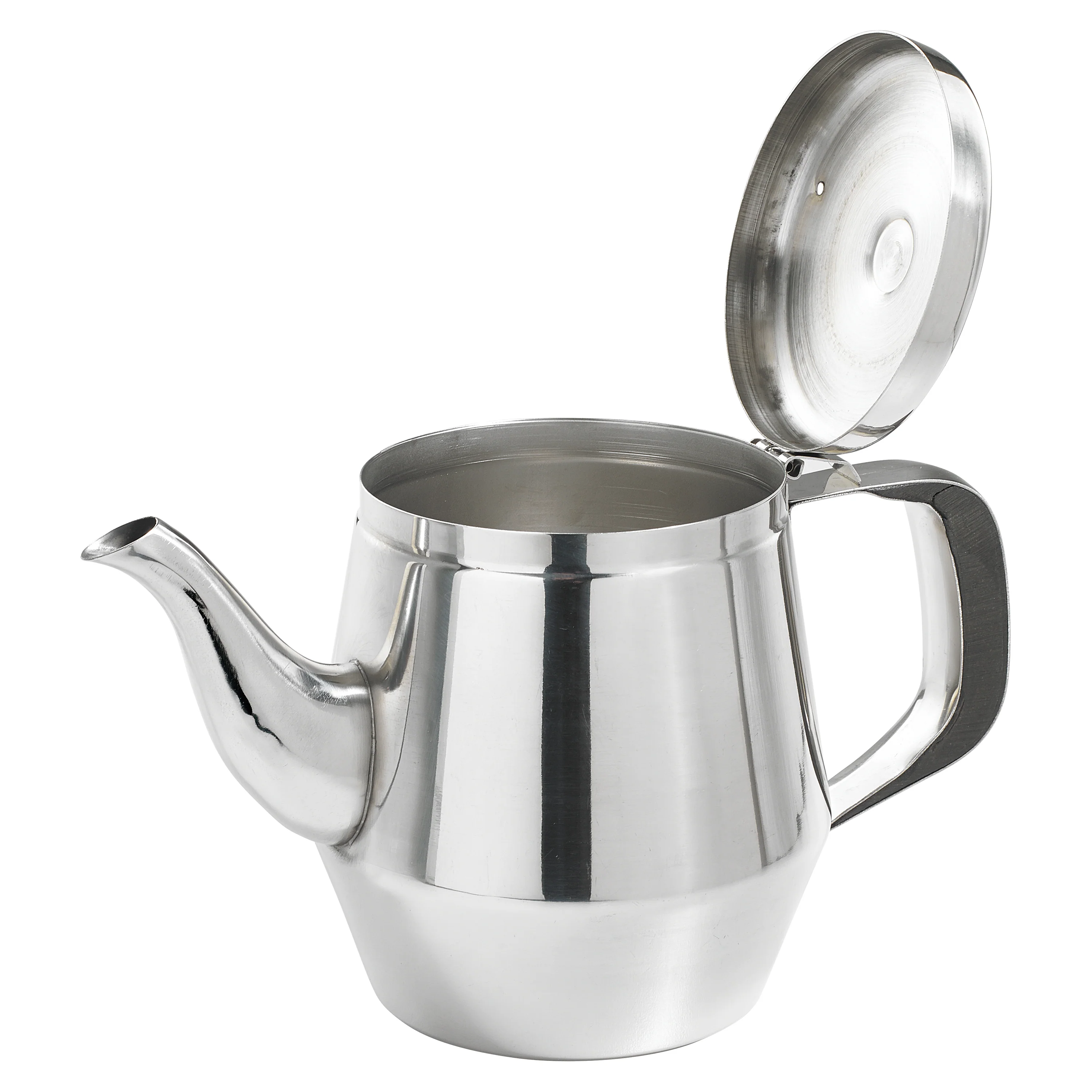 Winco JB2920 20 Oz Gooseneck Teapot Bakelite Handle Mirror Finish Stainless Steel - Image 3
