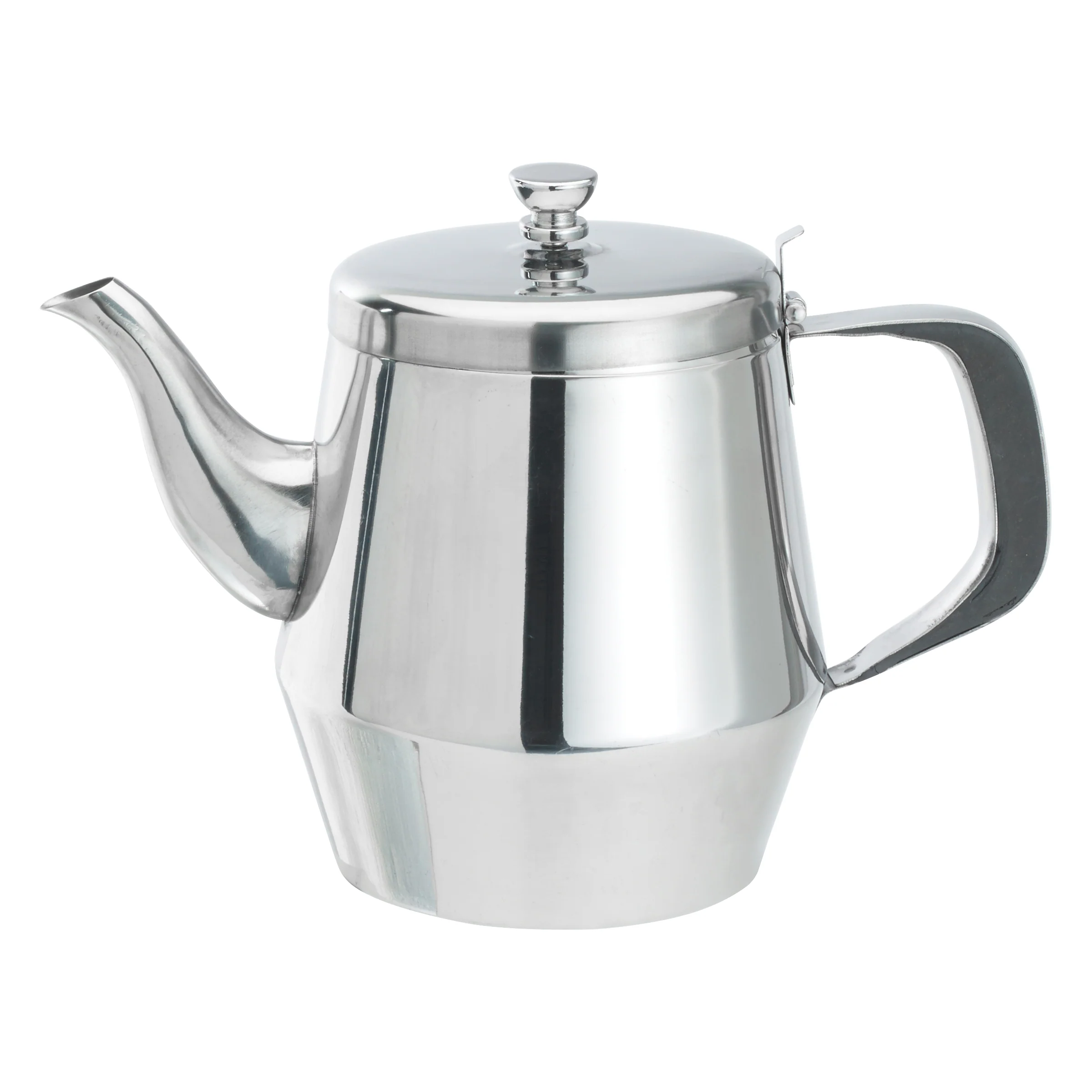 Winco JB2932 32 Oz Gooseneck Teapot Stainless Steel Hinged Top Handle - Image 2
