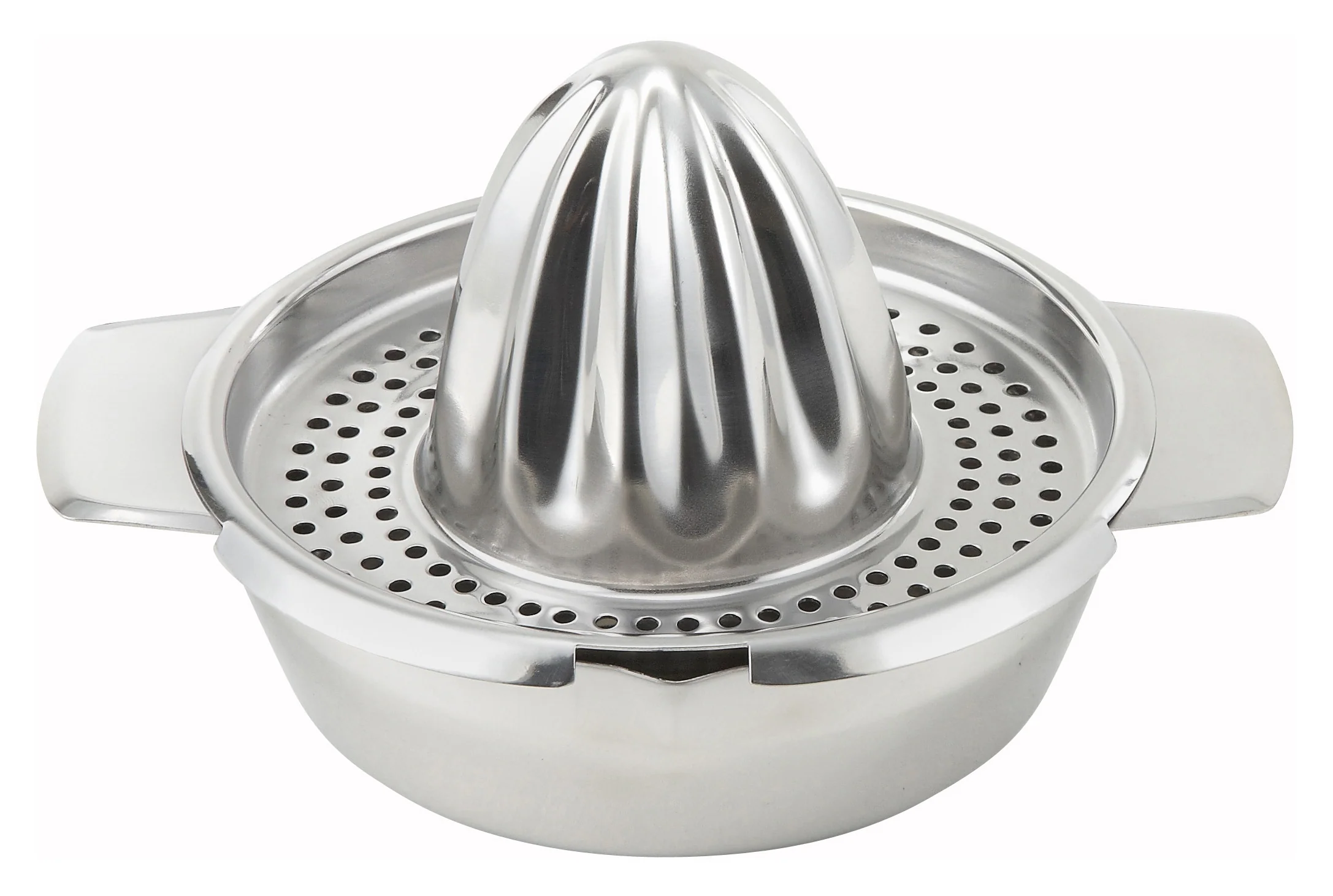 Winco JC-4 5 Inch Dia Manual Juicer Hand Stainless Steel with Ergonomic Handle - Image 2