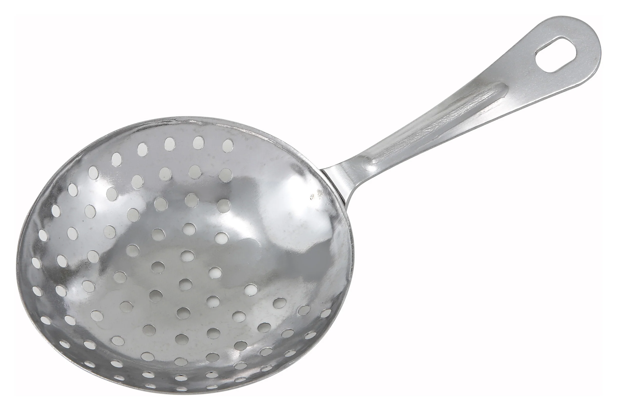 Winco JST-1 Julep Strainer 4 Inch Diameter Stainless Steel with Ergonomic Handle