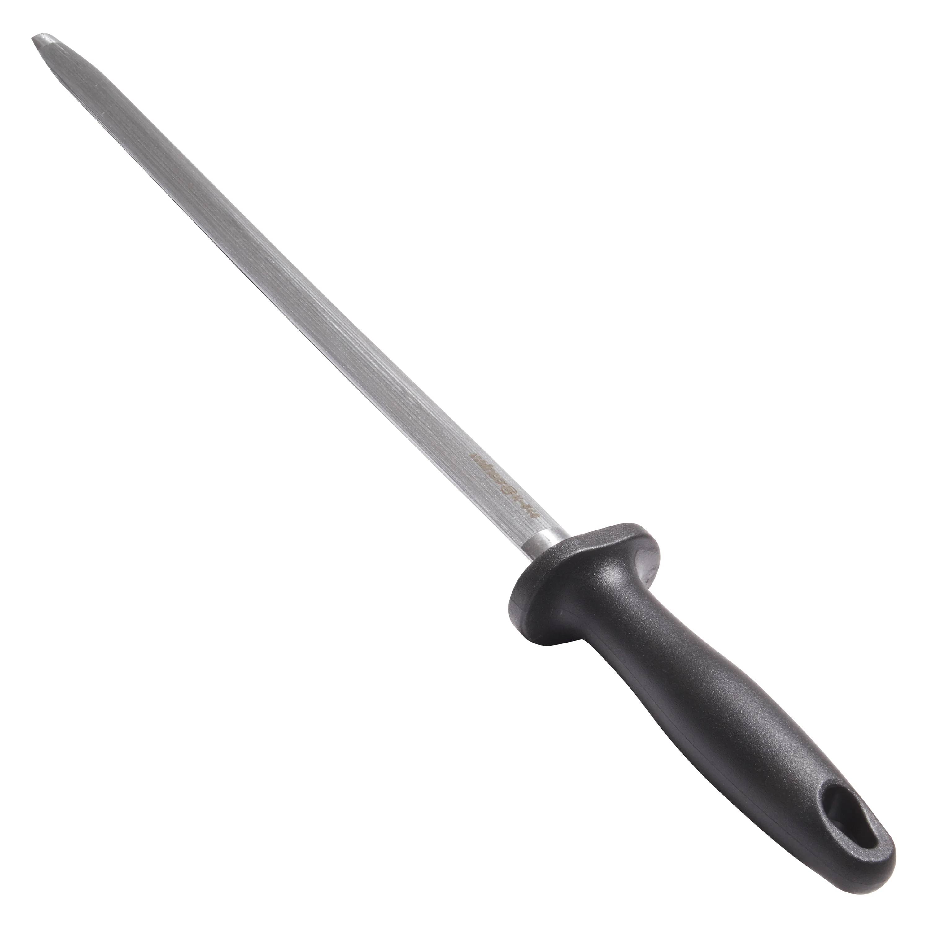 Winco K-54S 14 Inch Oval Premium Sharpening Steel Magnetic Polypropylene Handle - Image 2