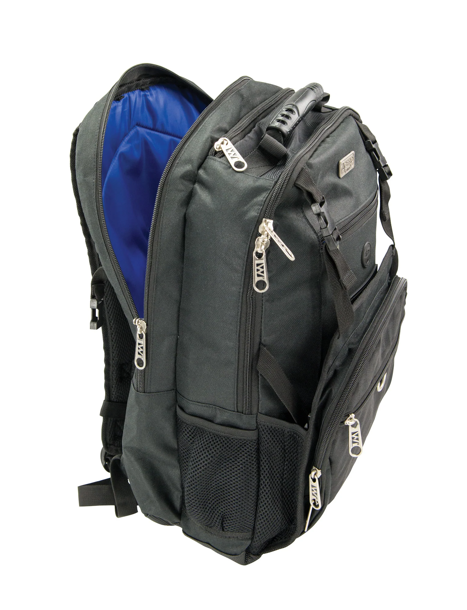 Winco KBP-1 Backpack Polyester Black Padded Laptop Sleeve with Airflow System - Image 3