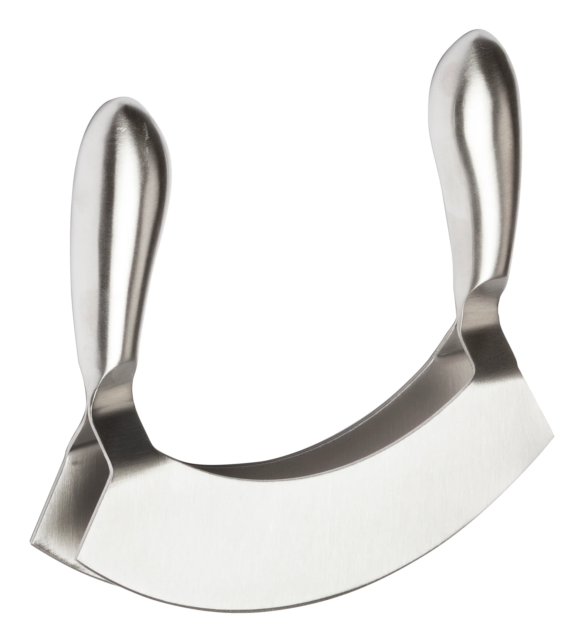 Winco KCC-4 6-9/10 Inch Blade 5-4/5 Inch Knife Double Blade with Handle Stainless Steel - Image 2