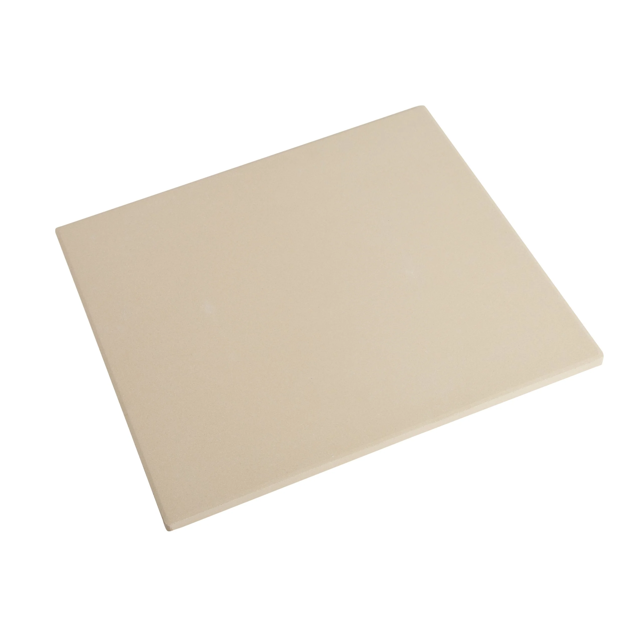 Winco KCH-09011 14 Inch Pizza Stone Rectangular Beige Cordierite Old Stone