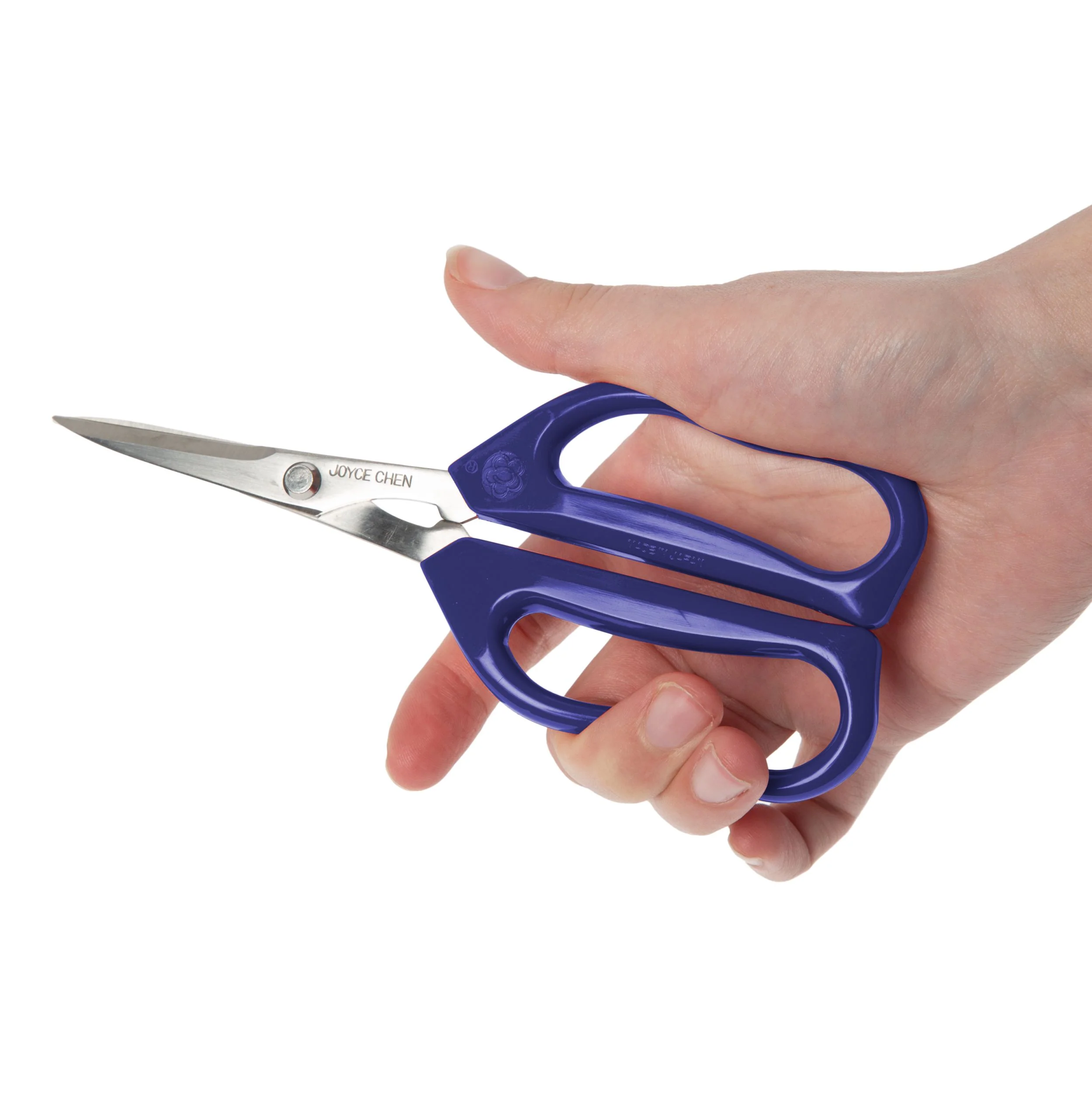 Winco KCHZ09008 9.06 Inch Kitchen Shears with Blue Handles 2 Pack - Image 2