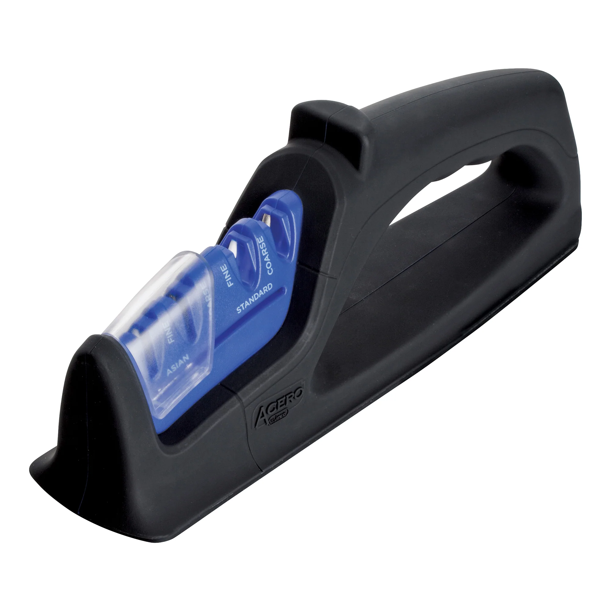 Winco KSP-4 9-7/8 Inch Knife Sharpener 4-stage Manual Ceramic and Diamond - Image 3
