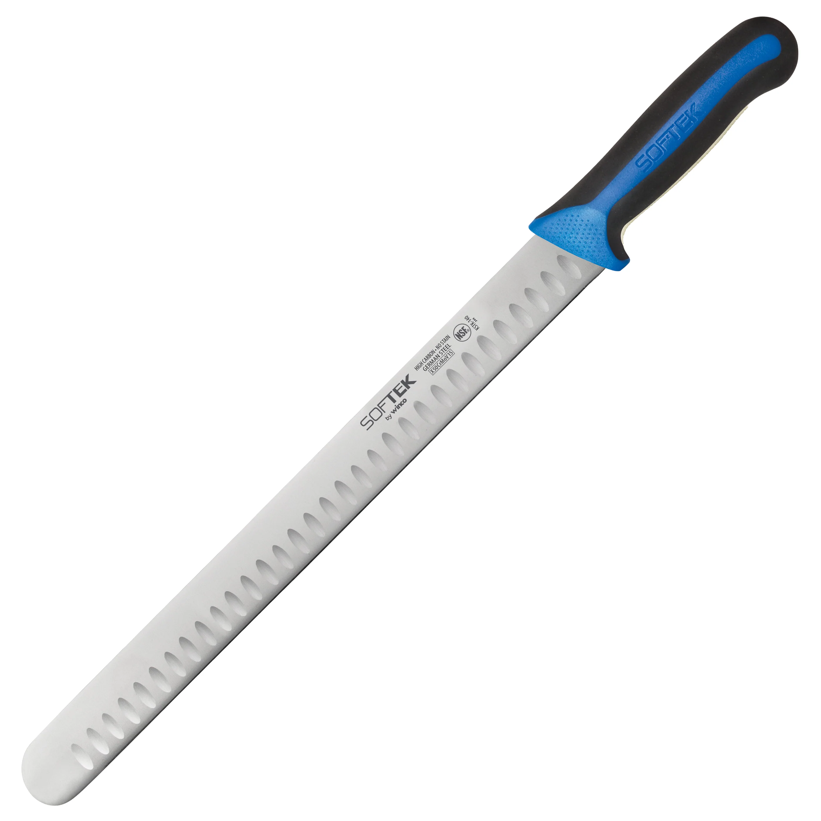 Winco KSTK-140 14 Inch Blade Sof-Tek Knife High Carbon Steel Non-slip Handle - Image 2