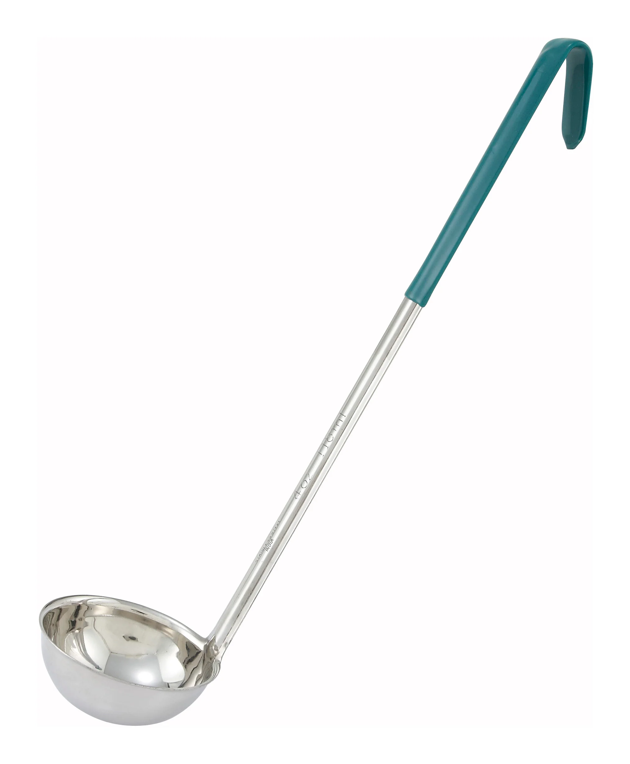 Winco LDC-4 4 Oz Color-Coded Ladle One-Piece Stainless Steel Green - Image 2