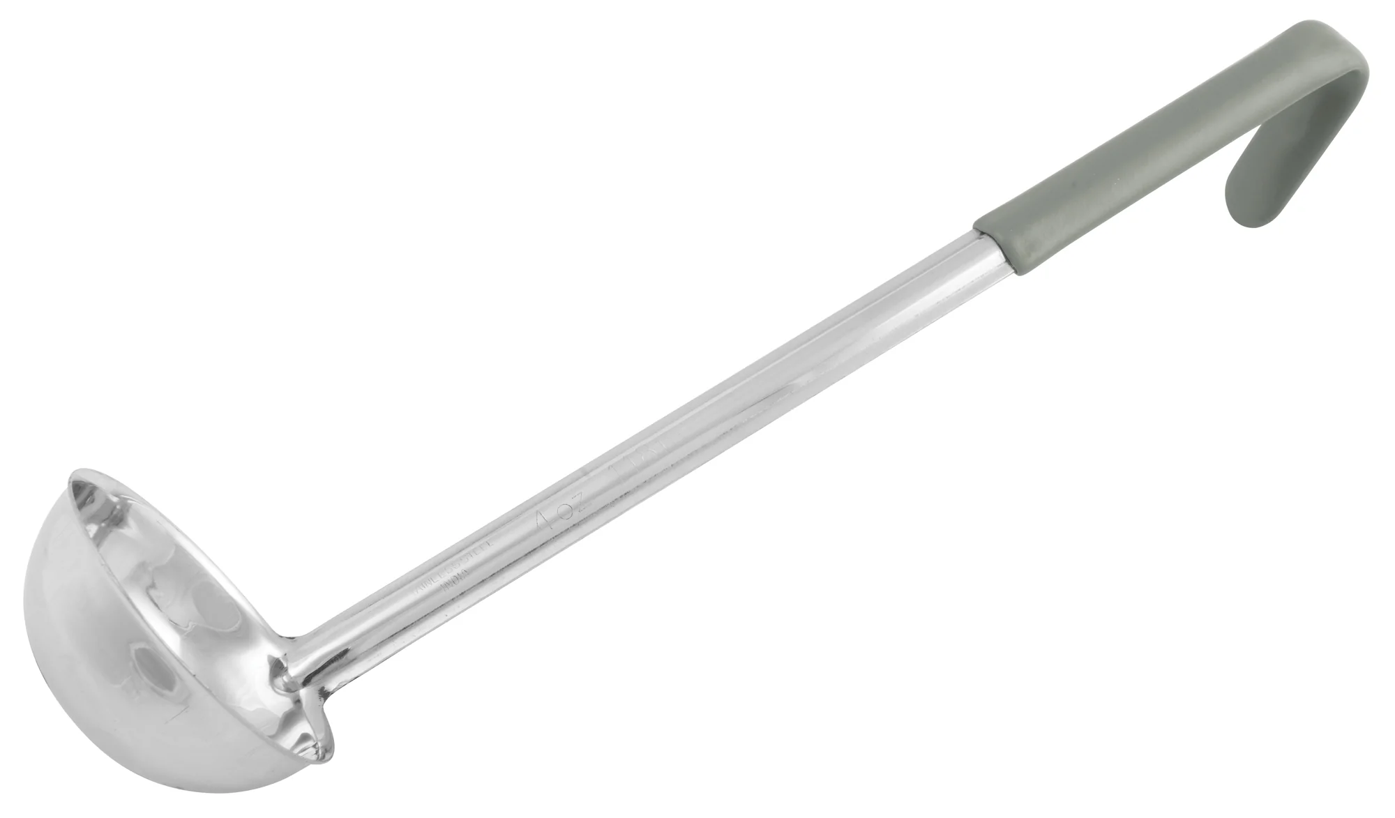 Winco LDCN-4 4 Oz Ladle One-piece Stainless Steel Gray with Prime Finish - Image 2