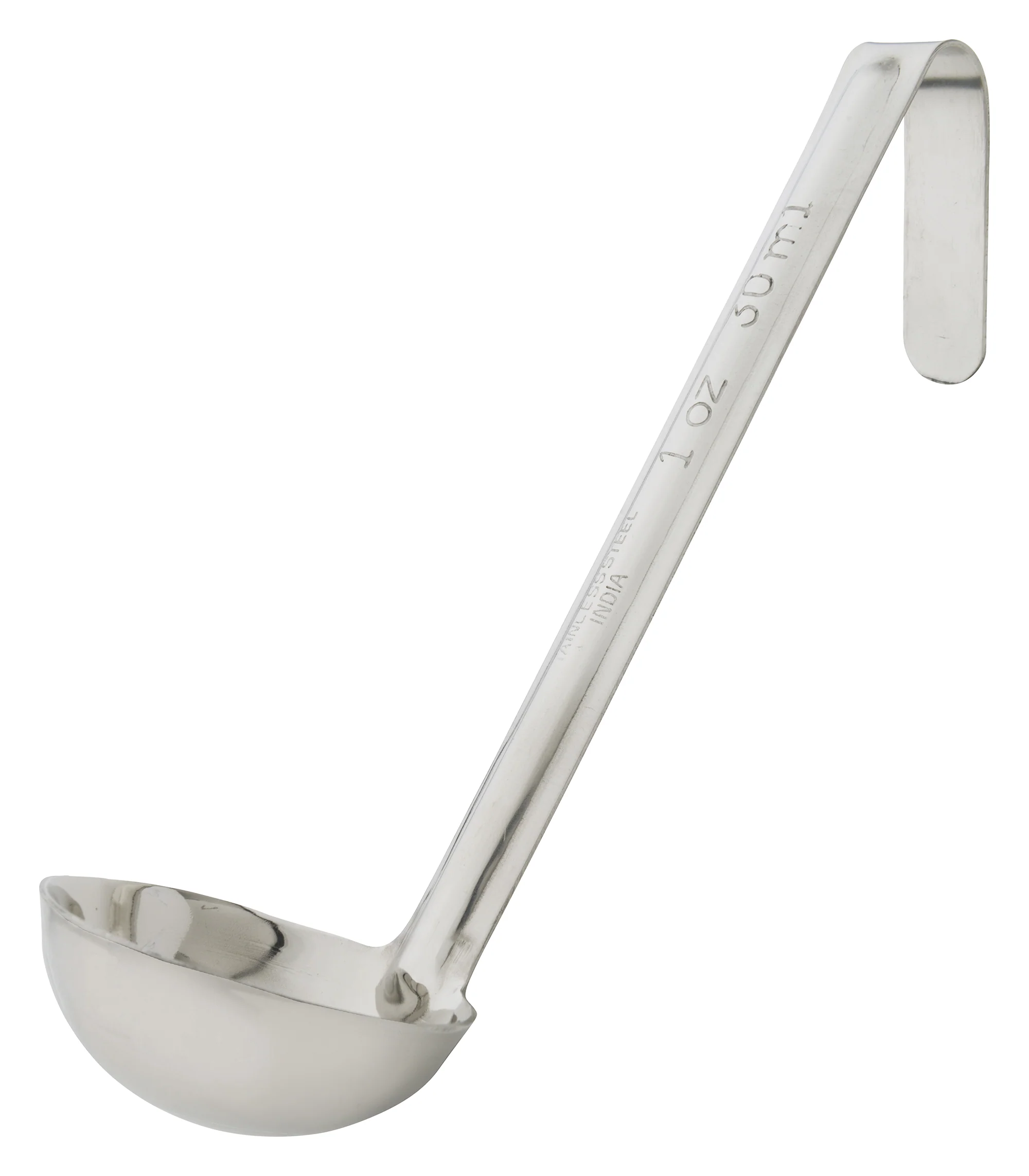 Winco LDI-10SH 1 Oz Ladle One Piece with 6 Inch Handle Stainless Steel Mirror Finish