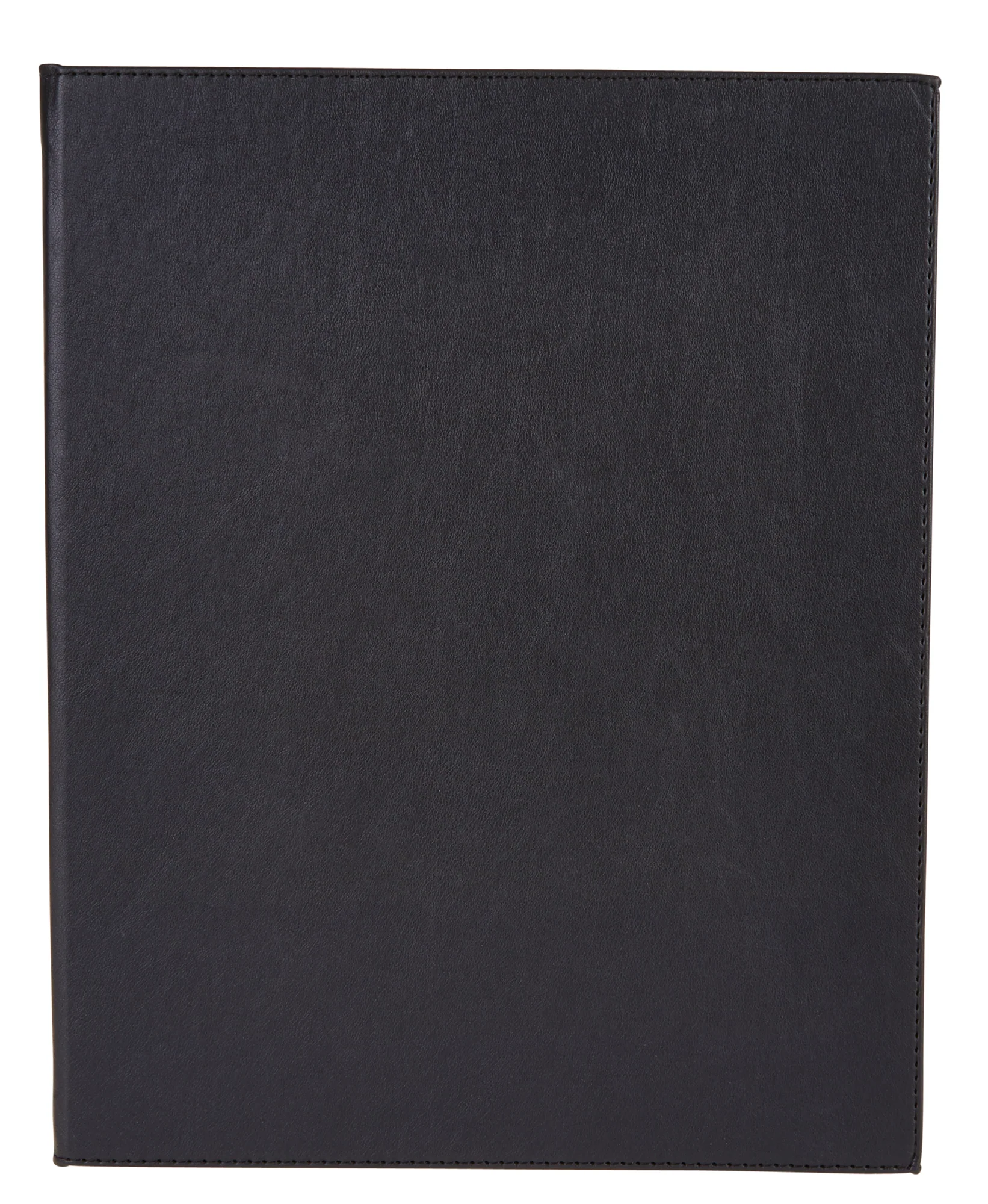 Winco LMD-811BK 8-1/2 Inch x 11 Inch Double Fold Menu Cover Leather-like Black - Image 3
