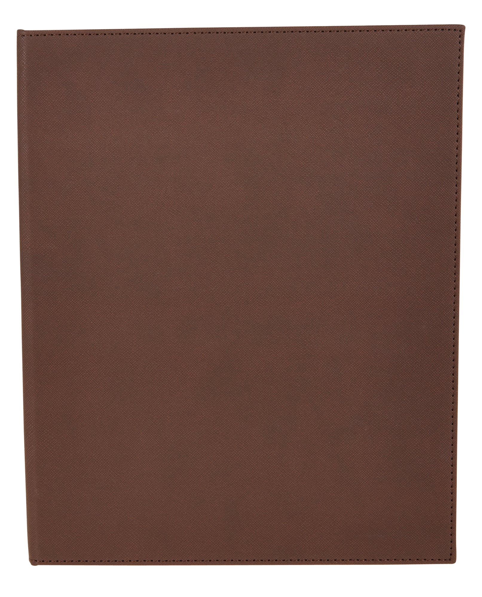 Winco LMD-811BN 9 Inch Leather-like Double Fold Menu Cover Brown