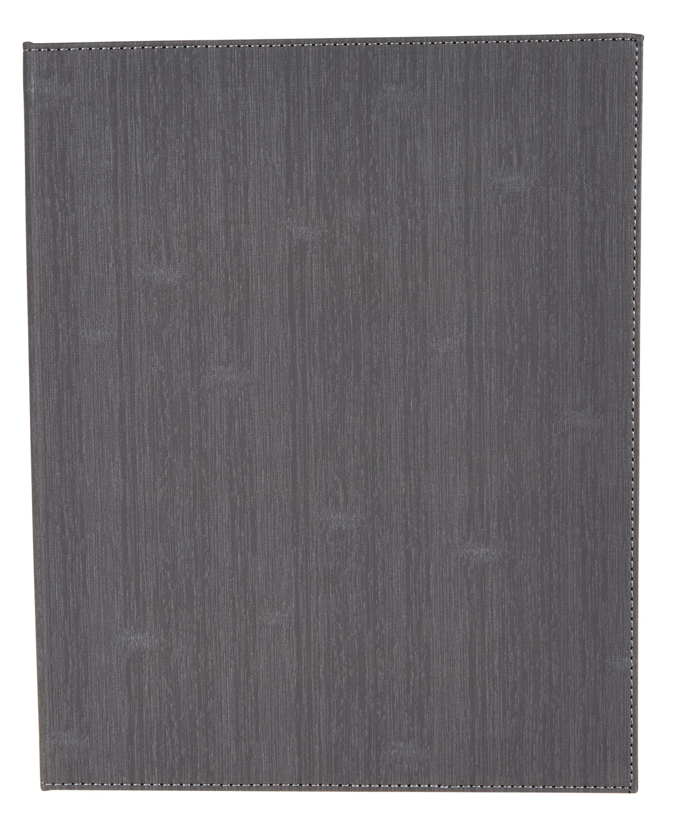 Winco LMF-814GY 14 Inch Menu Cover Four Views Leather-Like Gray
