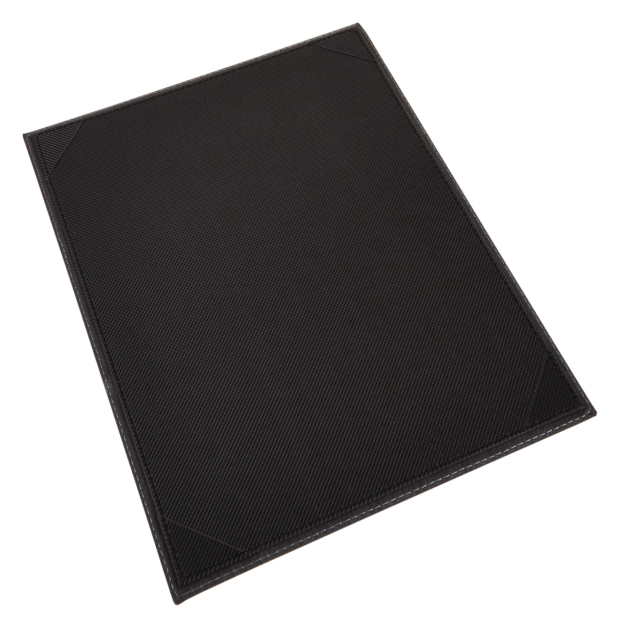 Winco LMS-814BK Legal Size Menu Cover Single Leather-like Black