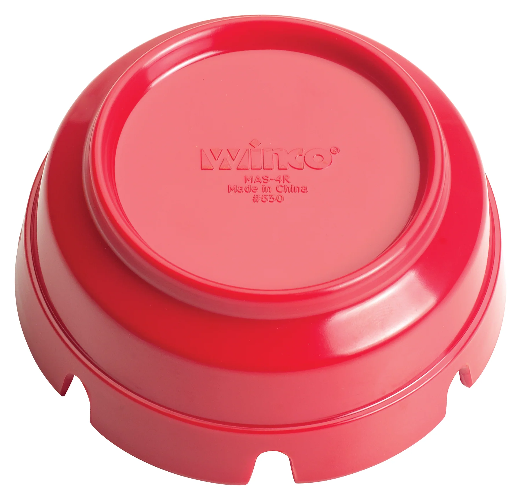 Winco MAS-4R 4 Inch Diameter Round Ashtray Bakelite Red Heat Resistant - Image 3