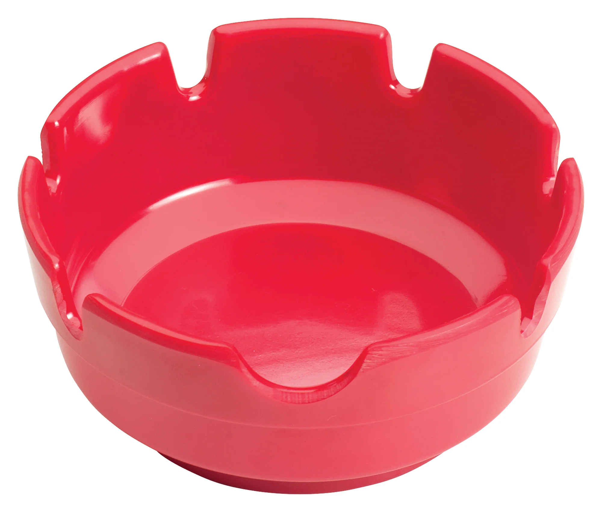 Winco MAS-4R 4 Inch Diameter Round Ashtray Bakelite Red Heat Resistant - Image 4