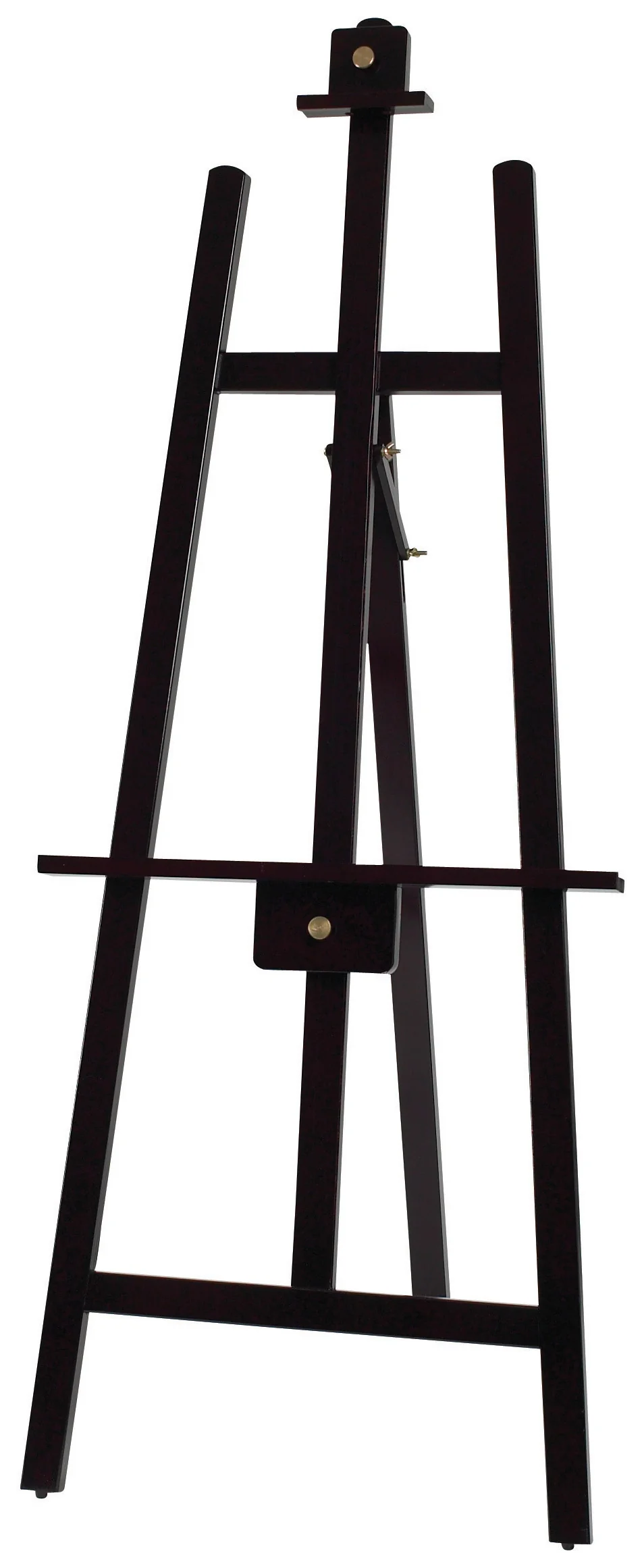Winco MBBE-3 23-1/4 Inch Tripod Display Easel with Solid Wood Frame Mahogany Finish