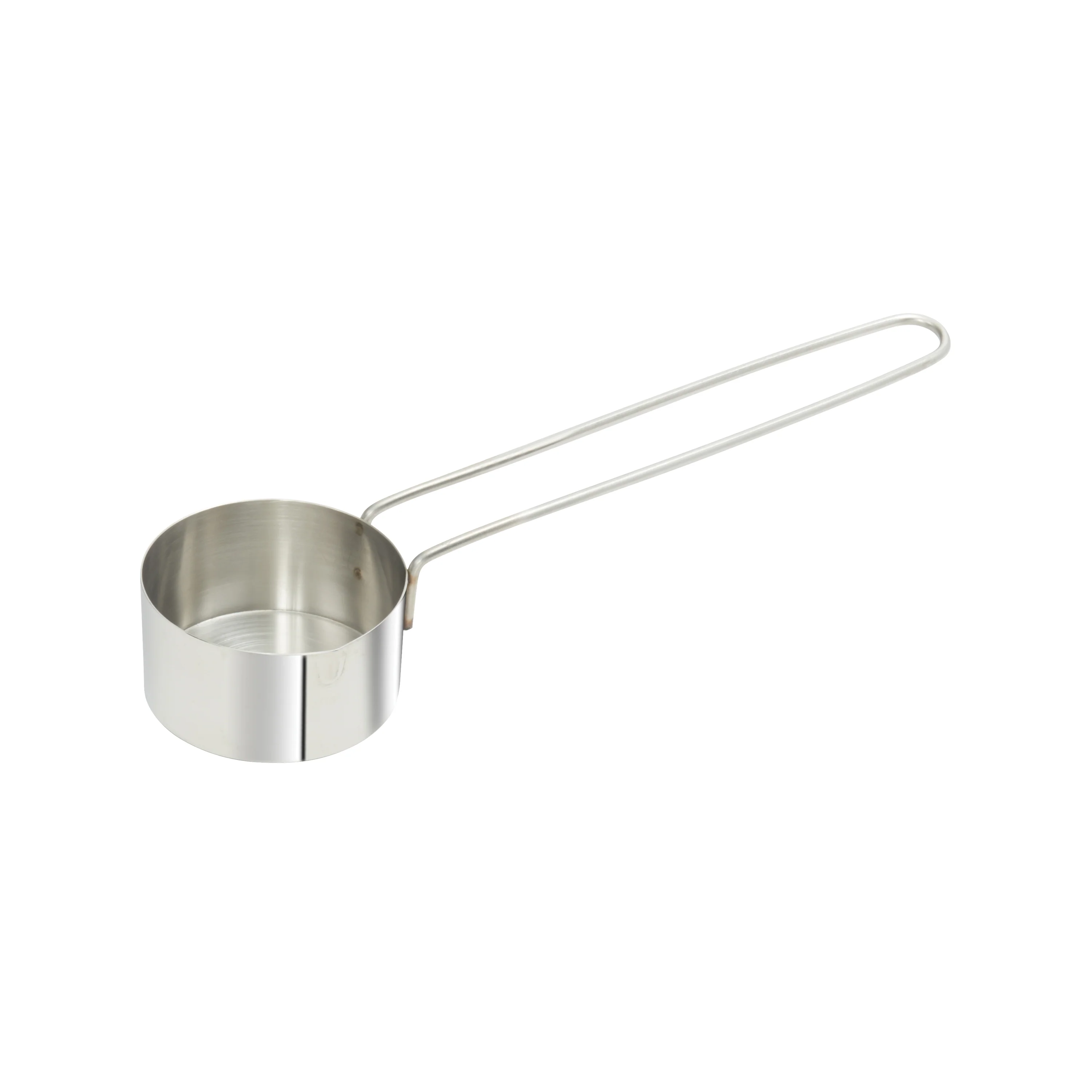 Winco MCPL-033C Stainless Steel Measuring Cup with 6" Long Loop Handle, 1/3 Cup - Image 2