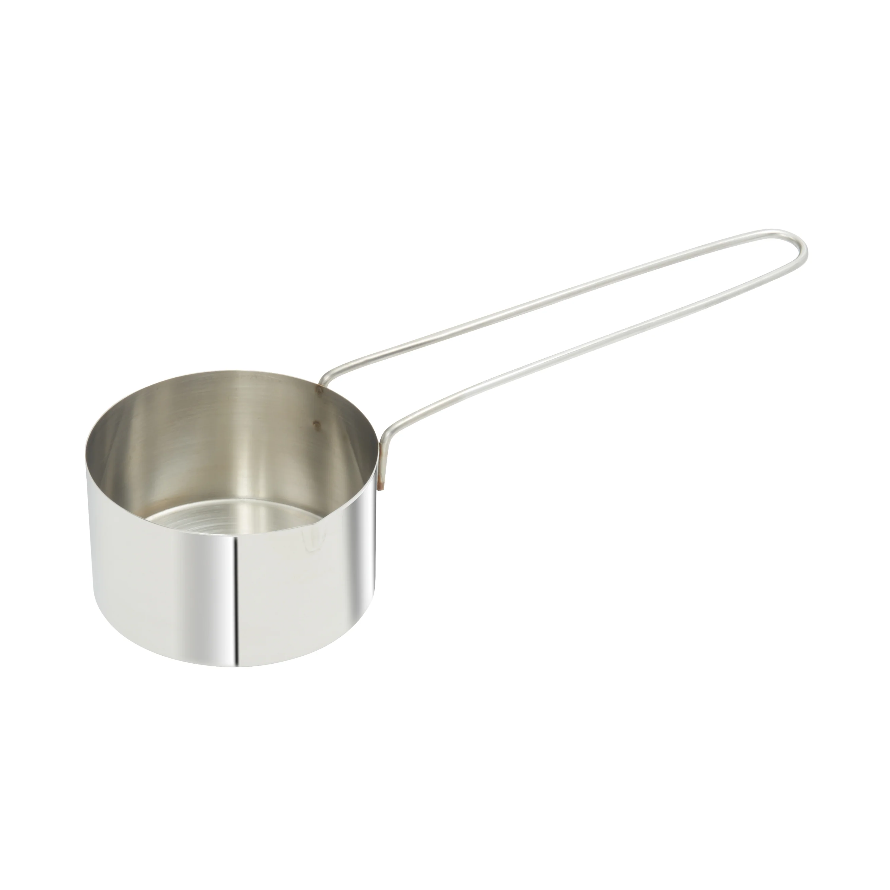 Winco MCPL-100C Stainless Steel Measuring Cup with 6" Long Loop Handle, 1 Cup - Image 2
