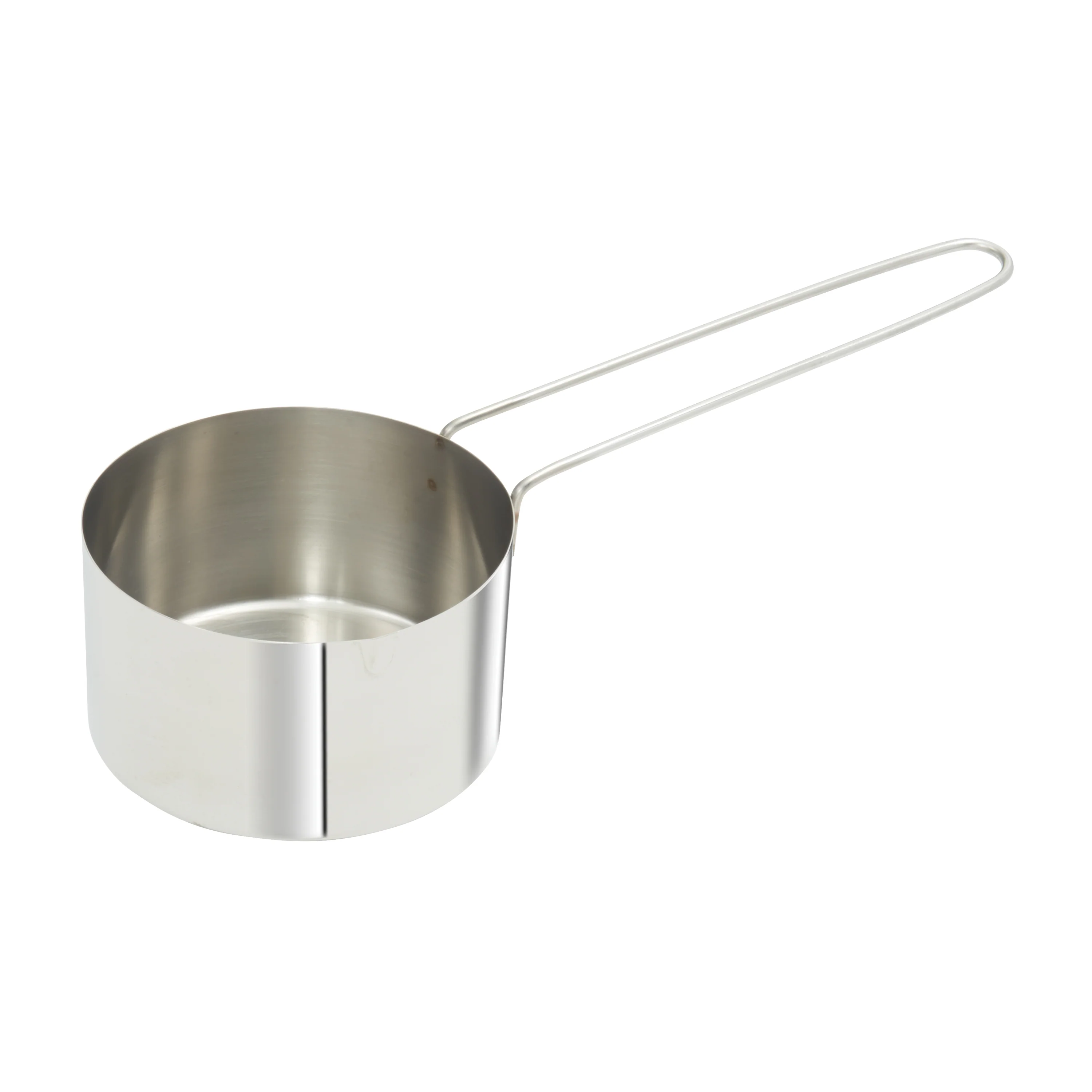 Winco MCPL-150C Stainless Steel Measuring Cup with 6" Long Loop Handle, 1-1/2 Cup - Image 2