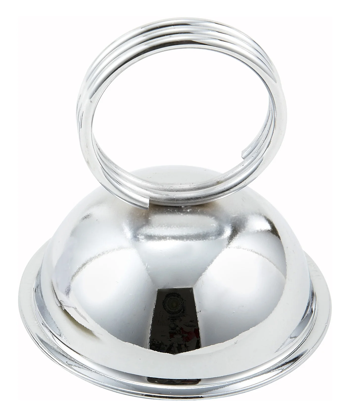 Winco MH-2 2-1/2 Inch Menu/Card Holder Ring Type Stainless Steel - Image 2