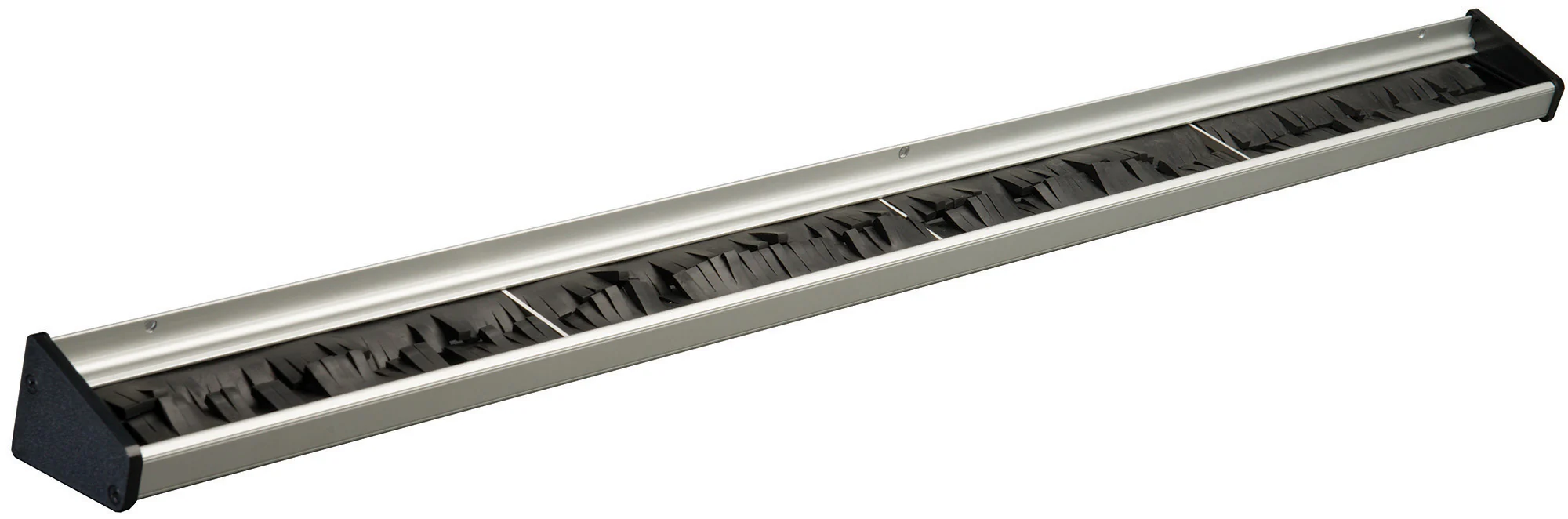 Winco MHH-24 24 Inch Mop Broom Holder with Rubber Bristles Aluminum