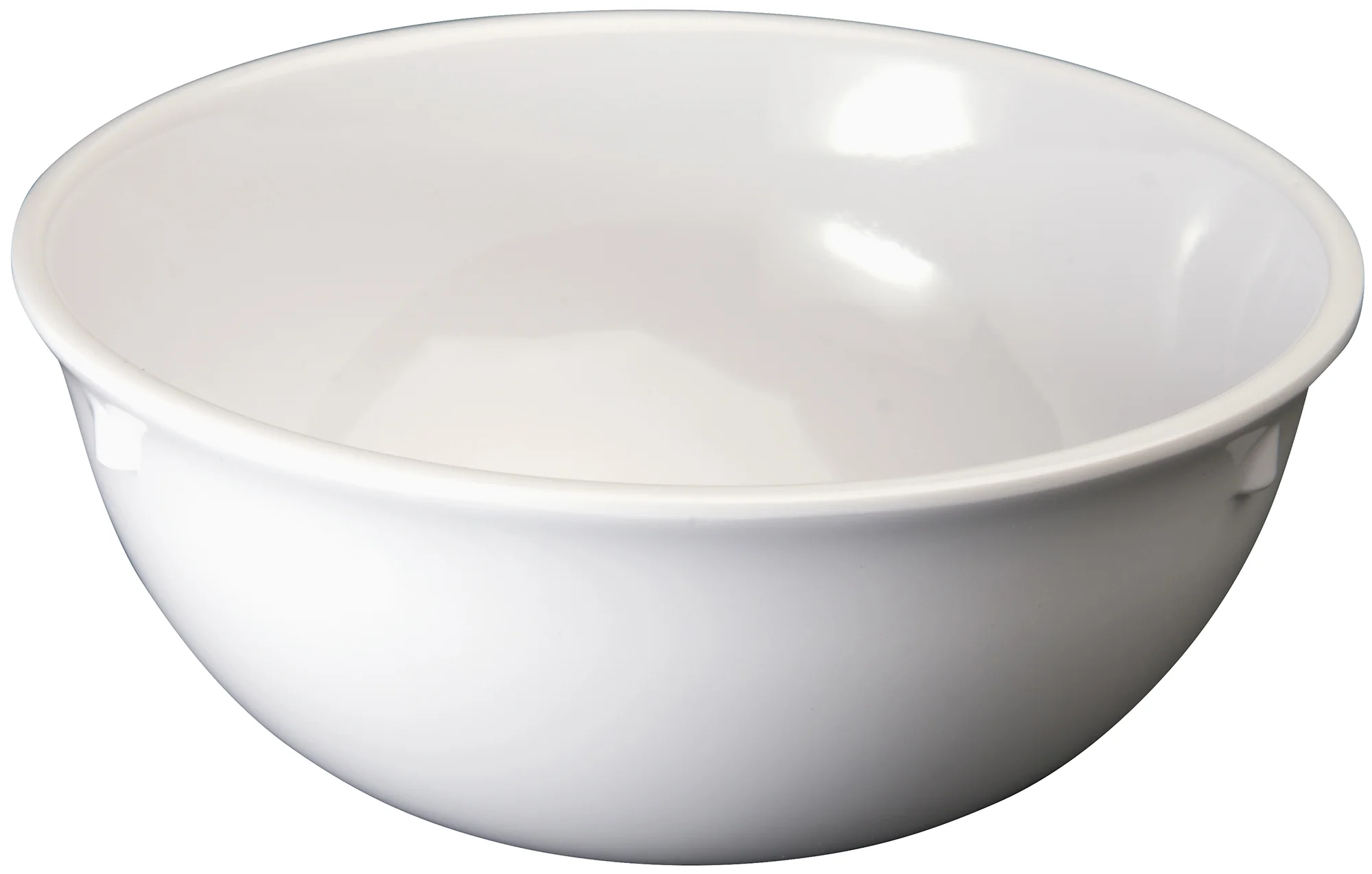 Winco MMB-15W 15 Oz. Round Nappie Bowl Dishwasher Safe Melamine White - Image 2
