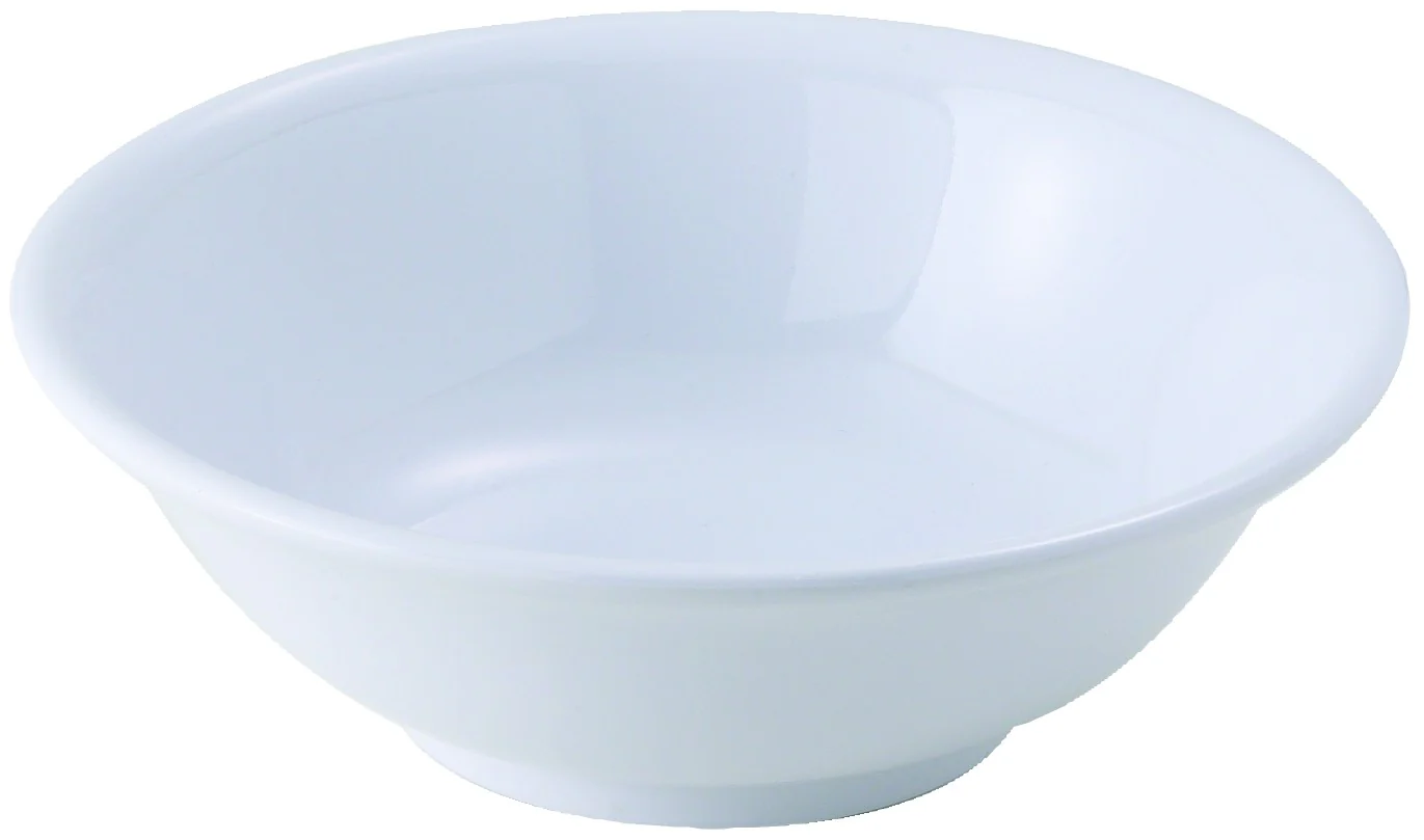 Winco MMB-22W 22 Oz Bowl Round Rimless White Melamine Dishware - Image 2