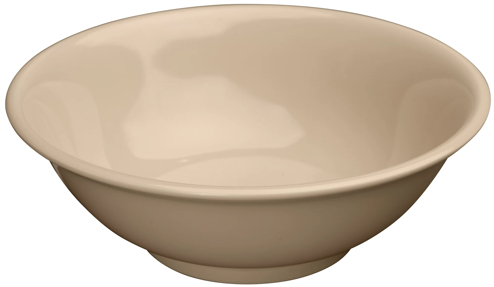 Winco MMB-32 Bowl 32 Oz Tan Rimless Round Melamine Dishwasher Safe