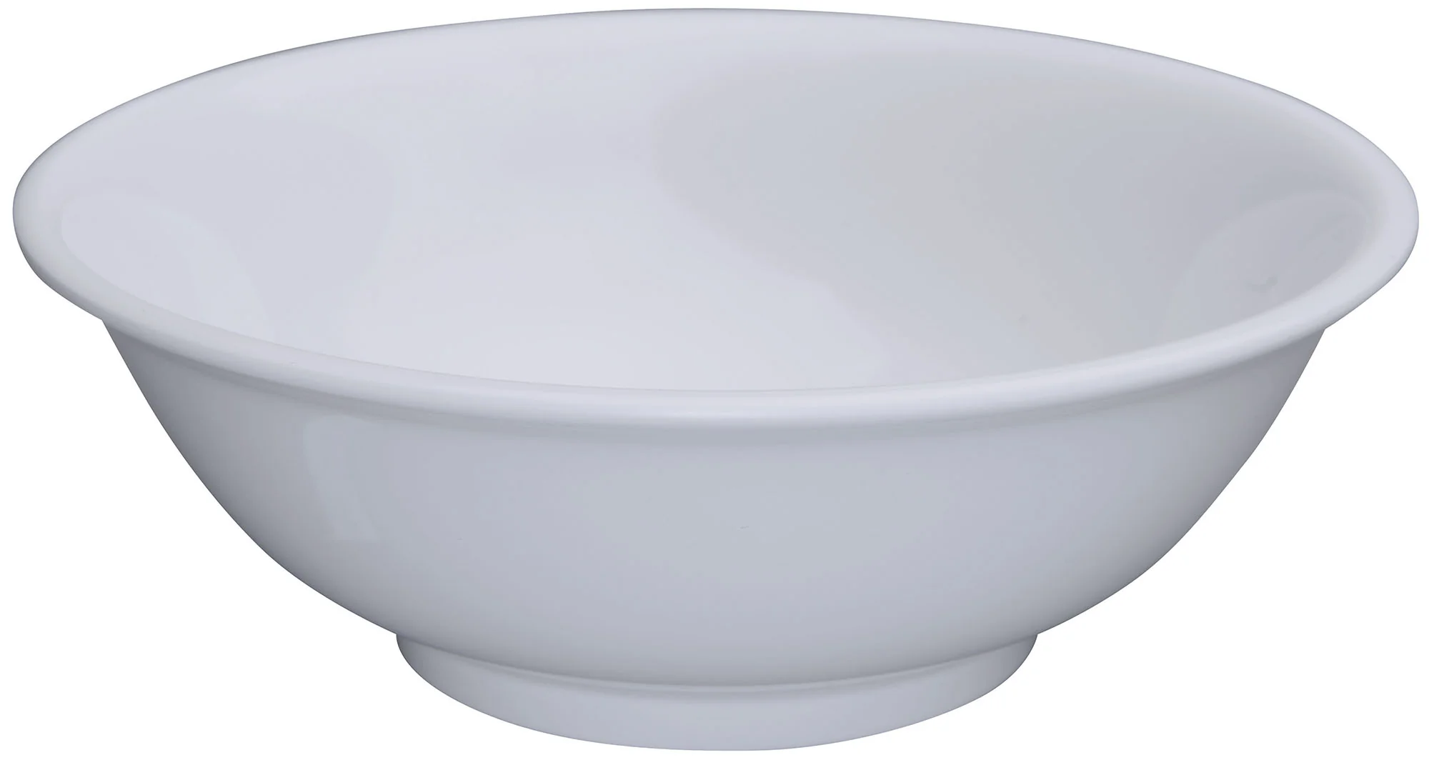 Winco MMB-41W 41oz Bowl White Melamine Round Rimless Dishwasher Safe