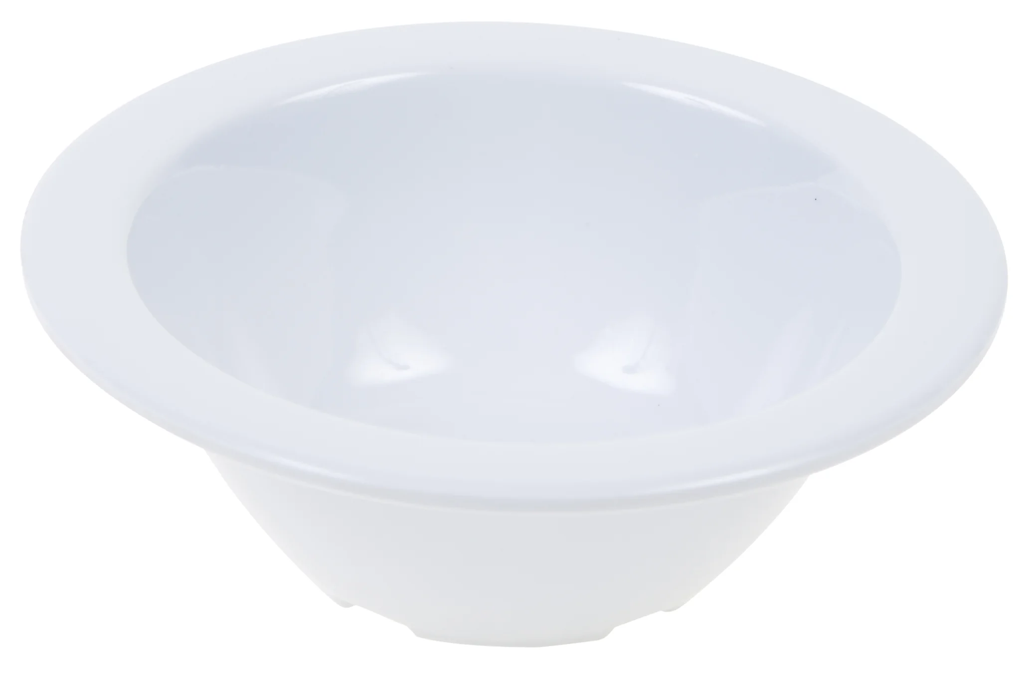 Winco MMB-4W 4 Oz Round Fruit Bowl 4-5/8 Inch Diameter Melamine White - Image 2