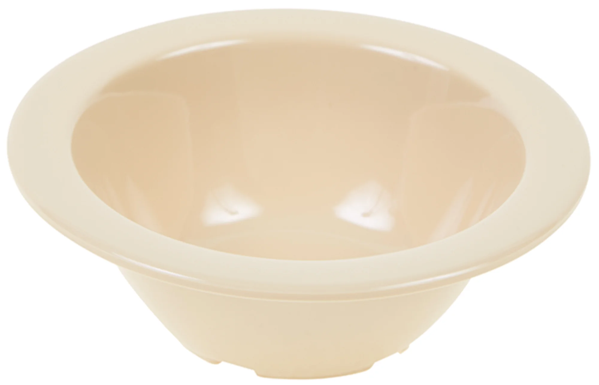 Winco MMB-5 5 Oz. Dishwasher Safe Fruit Bowl 4-3/4 Inch Diameter Tan Melamine