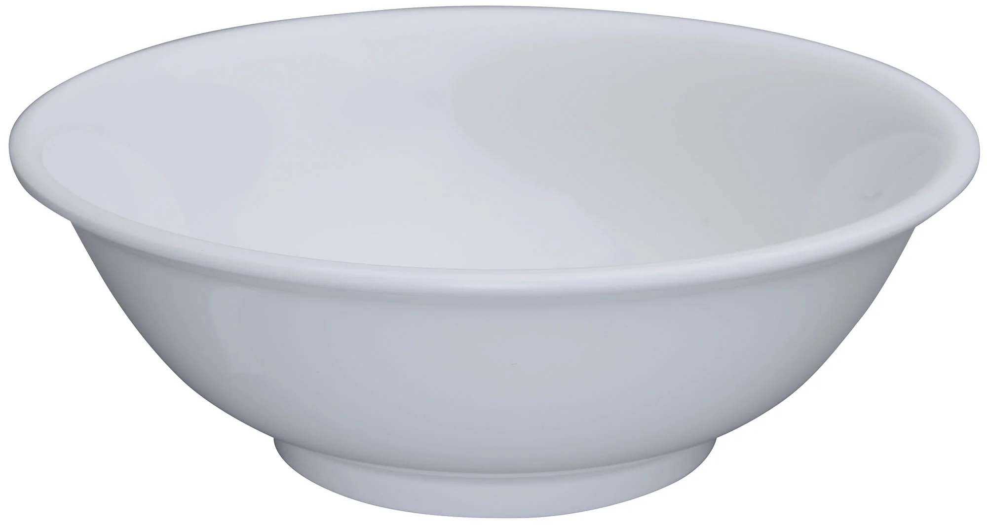 Winco MMB-52W 52 Oz Bowl Round Rimless Dishwasher Safe Melamine White