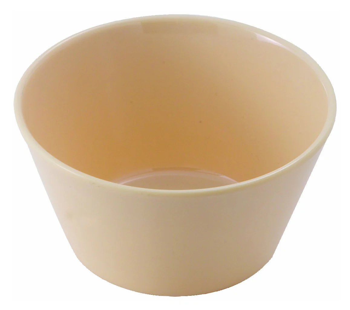 Winco MMB-8 8 Oz Tan Bouillon Cup Round Melamine Dishwasher Safe - Image 2