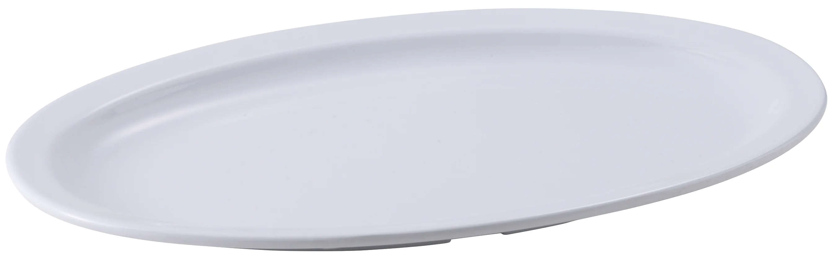 Winco MMPO-138W Platter 13 Inch White Melamine Oval Dishwasher Safe - Image 2