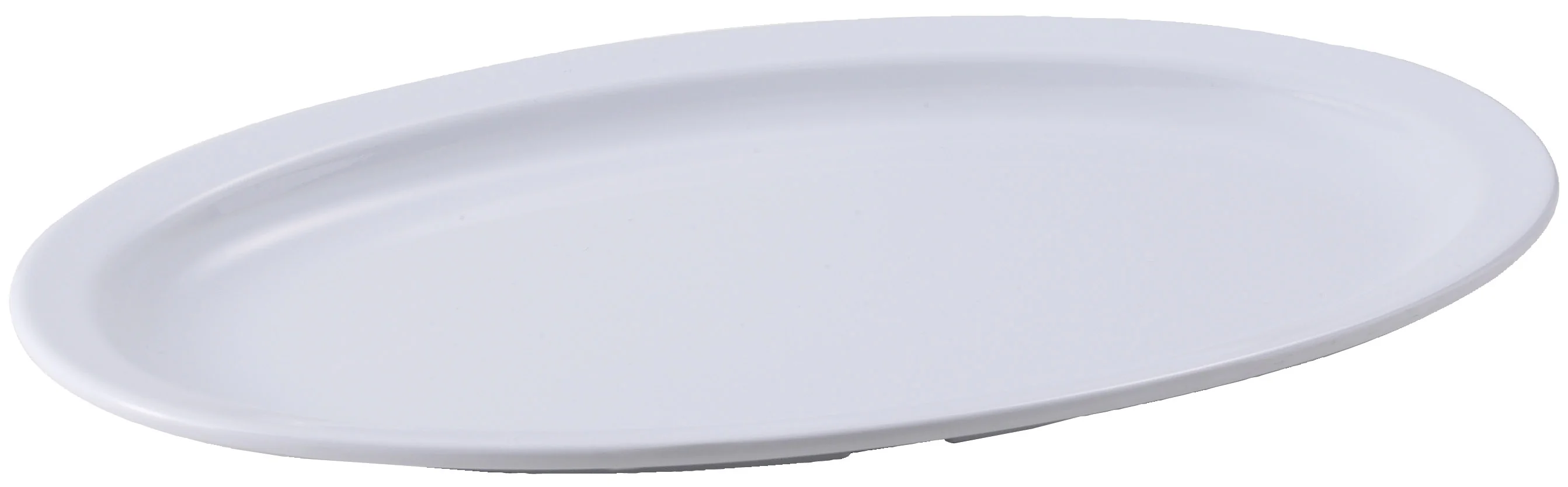 Winco MMPO-139W 13-1/8 Inch Melamine Oval Platter Dishwasher Safe White - Image 2