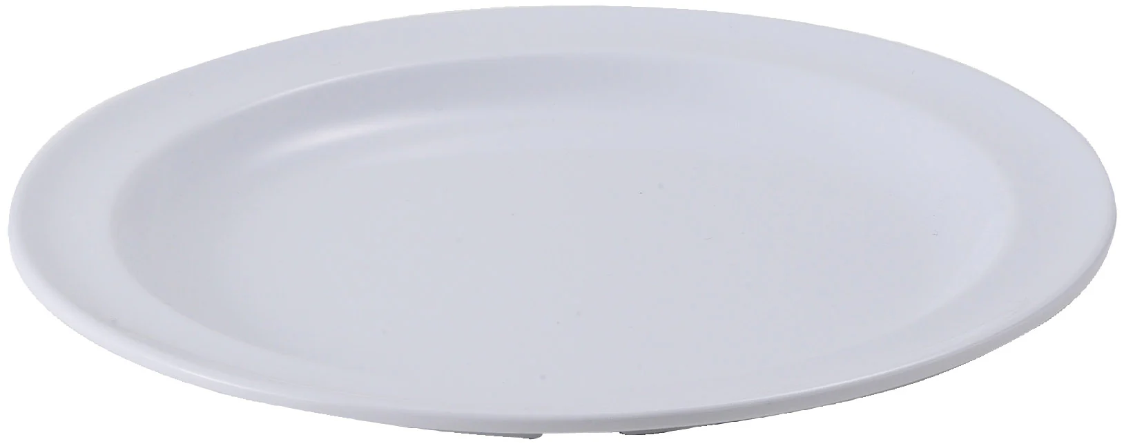 Winco MMPR-10W 10 Inch Diameter Round Plate Heat Resistant Melamine White