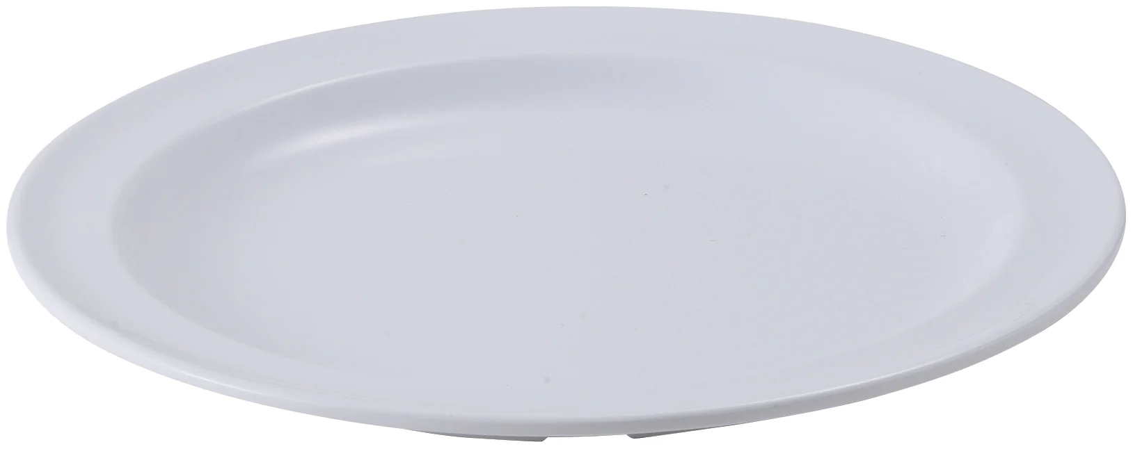Winco MMPR-8W 7-7/8 Inch Diameter Round Plate Melamine White Dishwasher Safe - Image 2