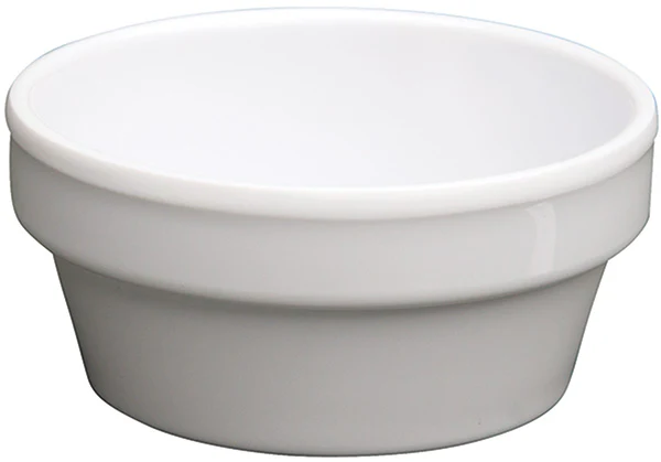 Winco MMSC-2W 2-1/2 Oz Round Sauce Cup White Melamine Dishwasher Safe - Image 2