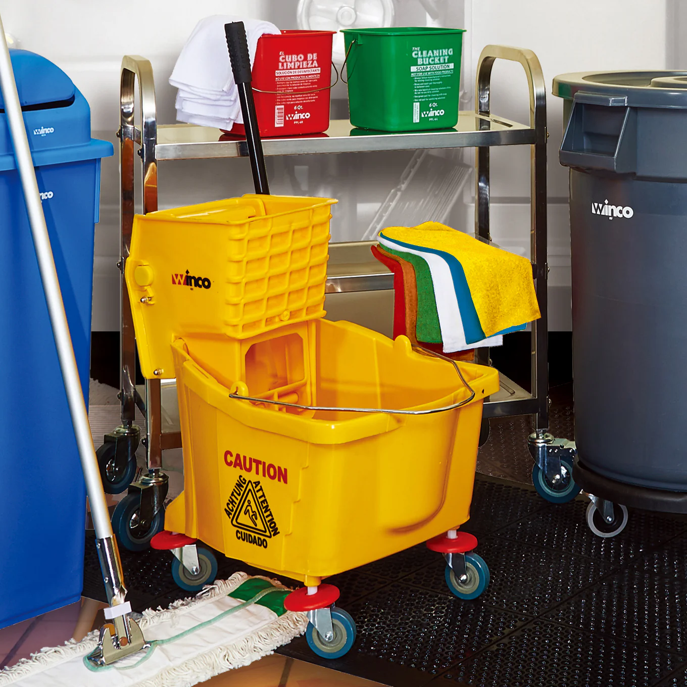 Winco MPB-36B 36 Qt Replacement Bucket Only Yellow for MPB-36 - Image 3
