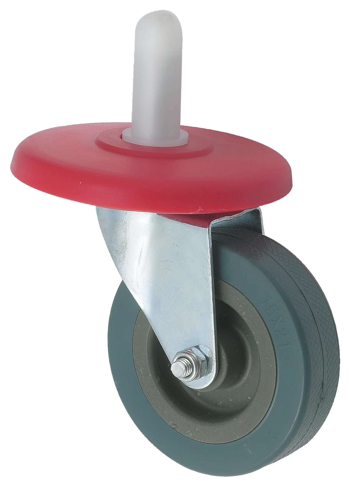 Winco MPB-36WH 3 Inch Diameter Swivel Caster Without Brake Plastic - Image 2