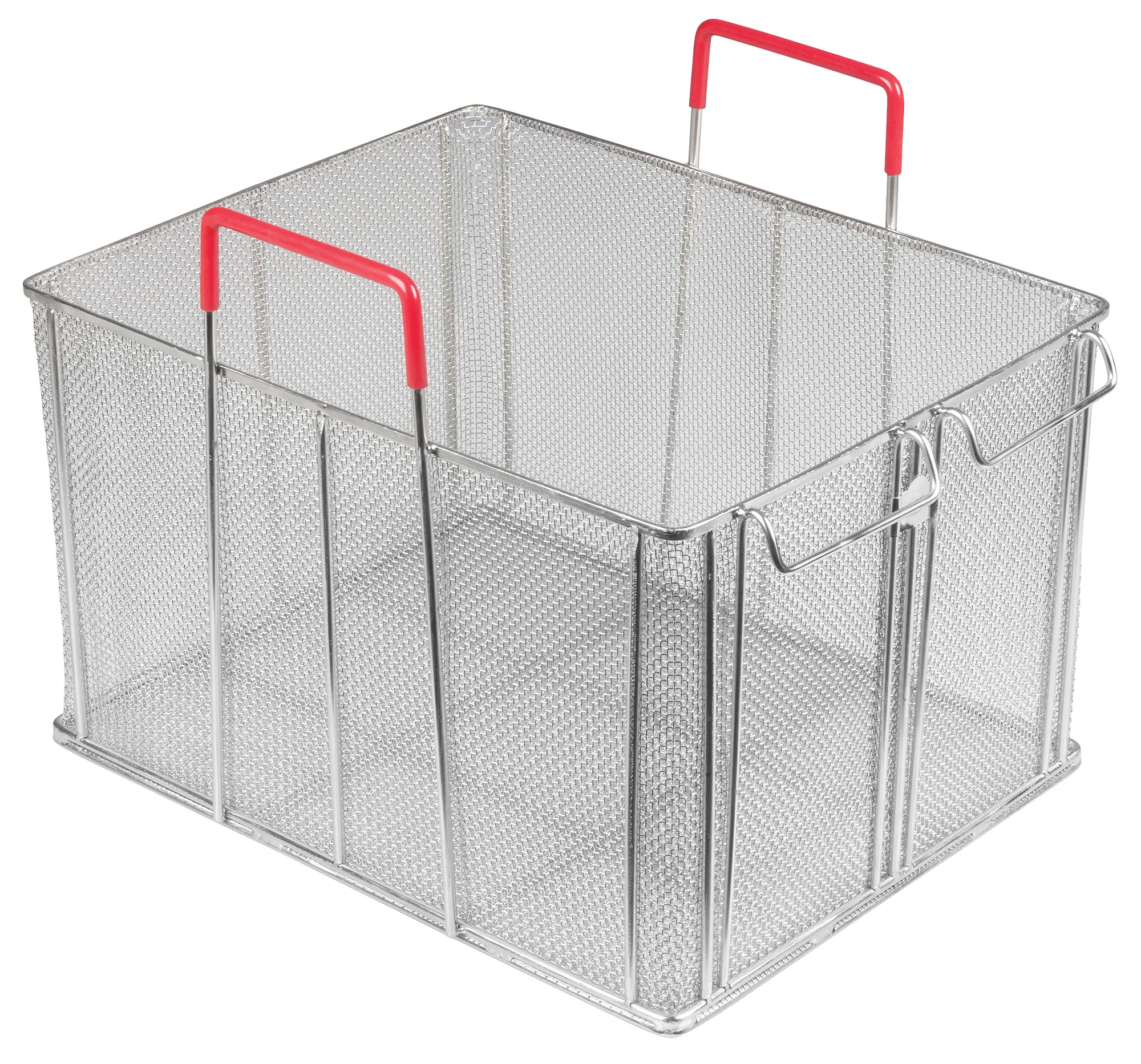 Winco MPN-1613 16-1/4 Inch Bulk Pasta Boil Basket with Plastic Coated Handles Stainless Steel - Image 2