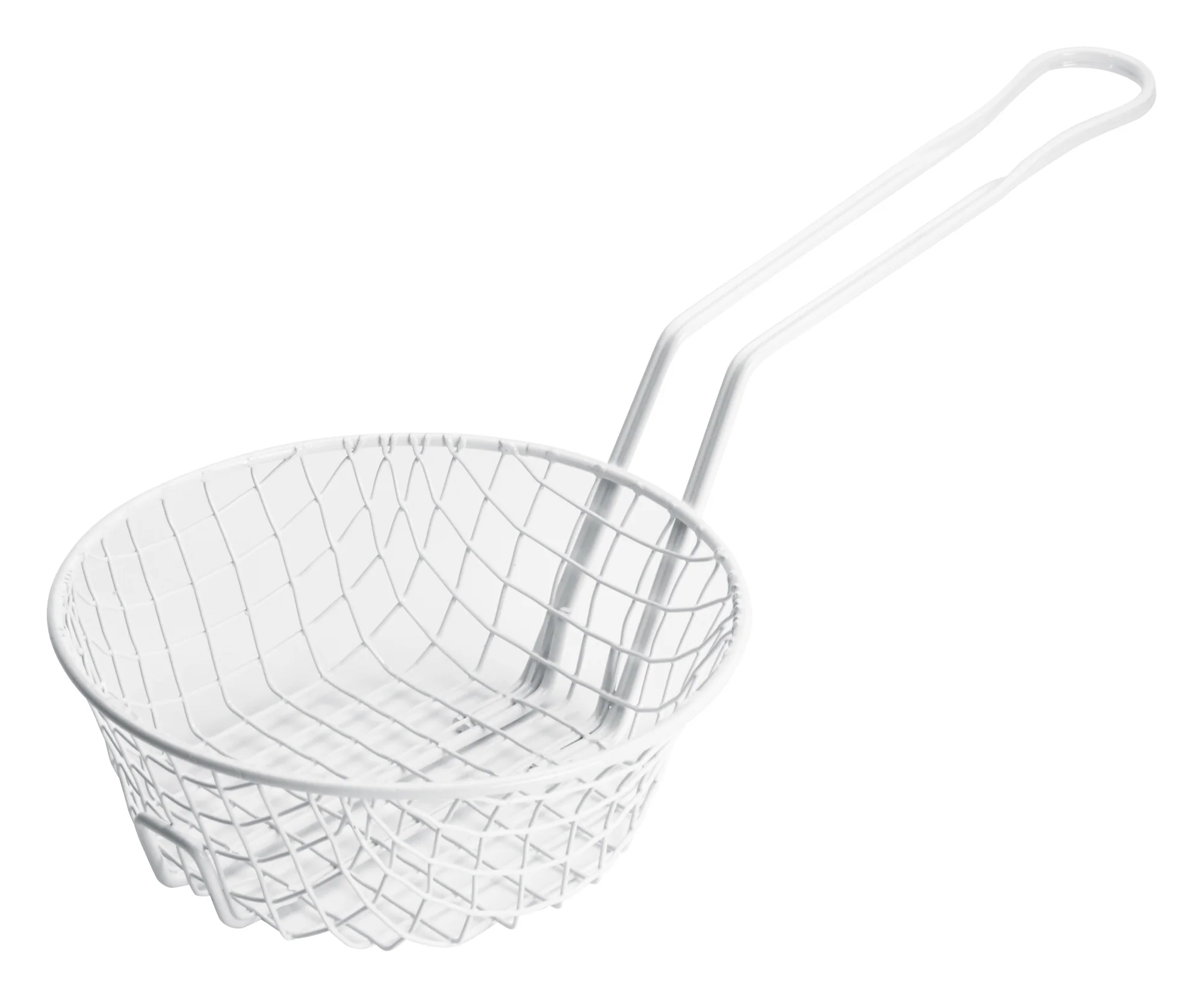 Winco MSBW-08 8 Inch Diameter Breading Basket Coarse Mesh Plastic Coated Steel - Image 2