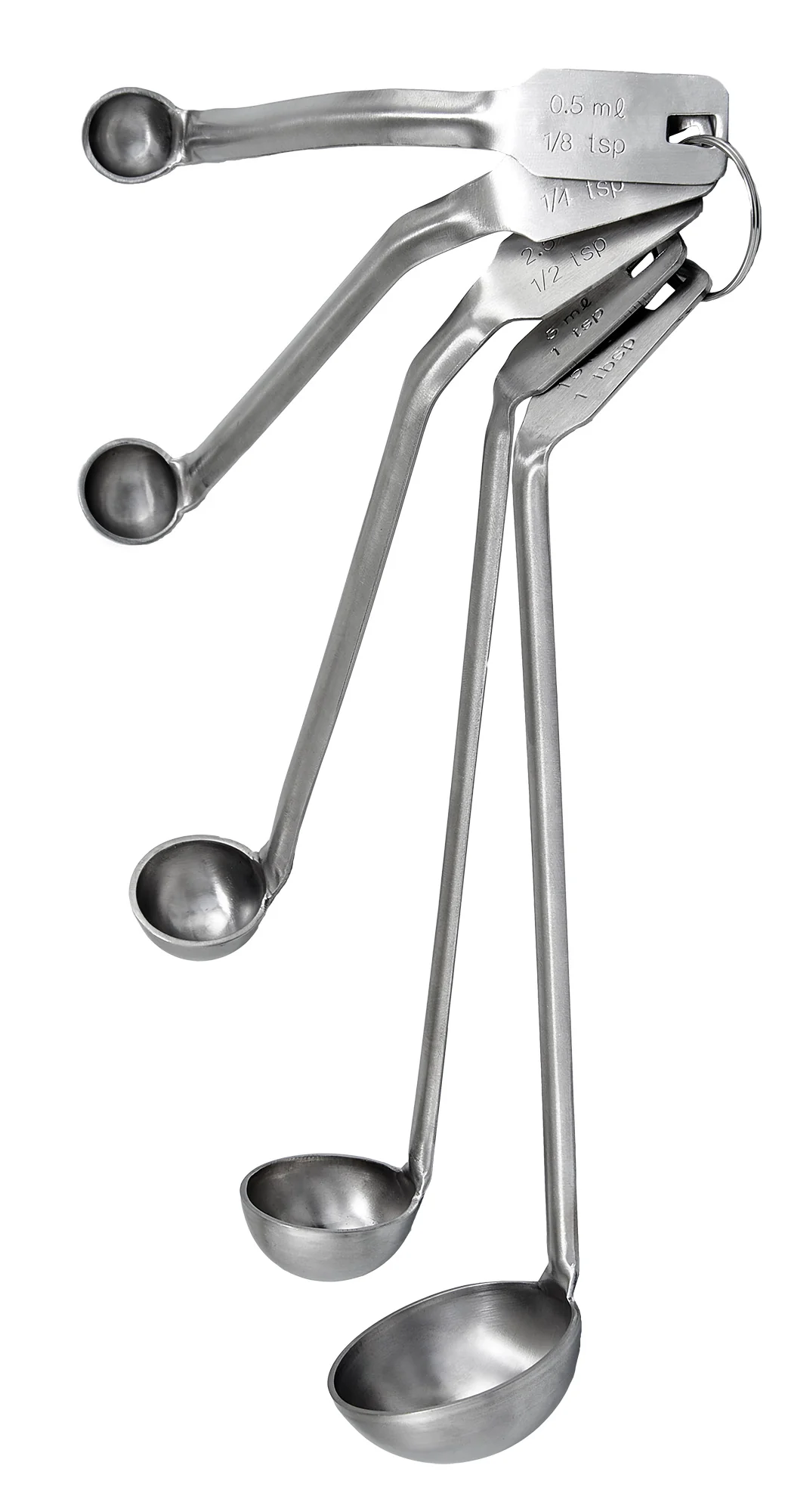 Winco MSL-5S Mini Ladle Set 5-piece with Stainless Steel for Serving