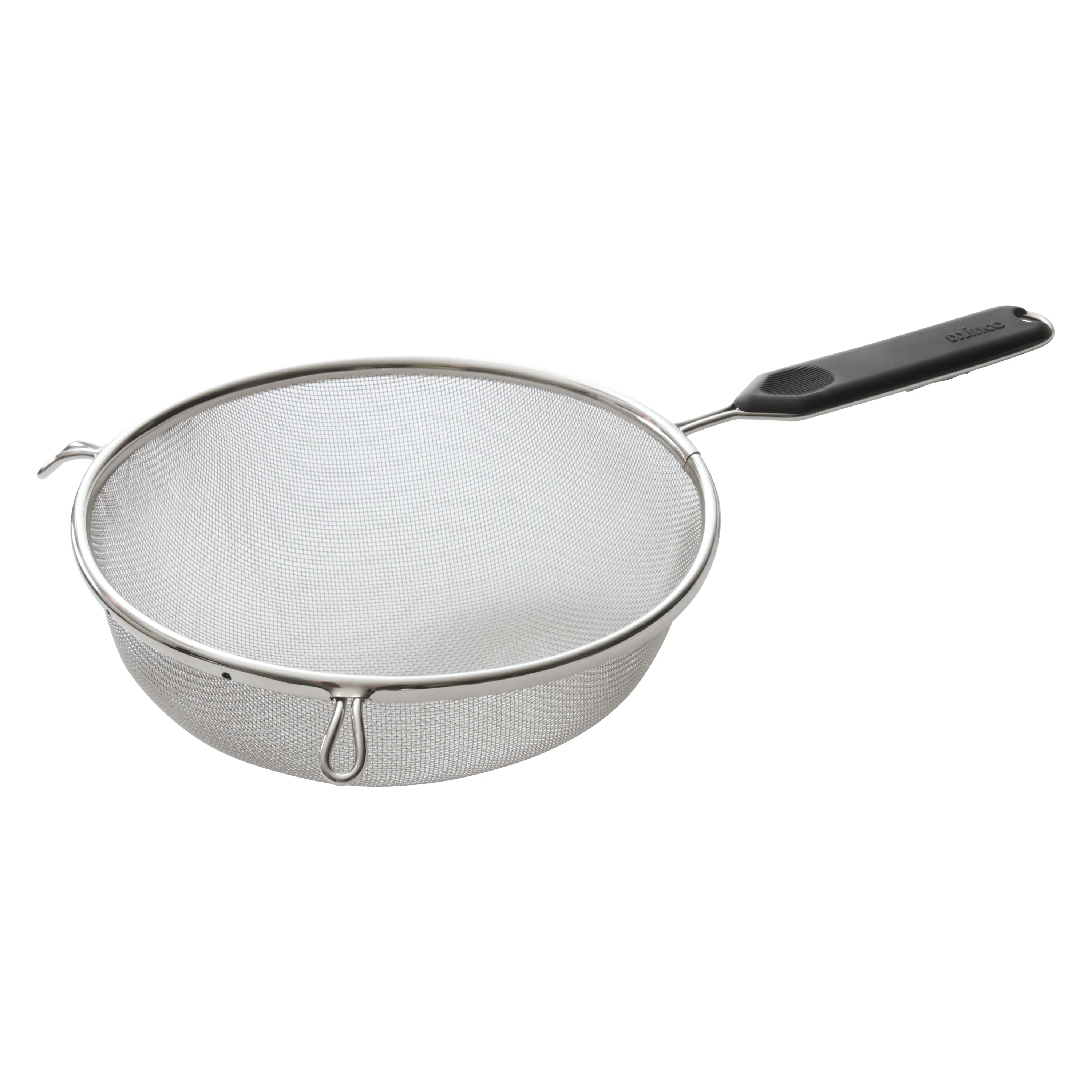 Winco MSTP-8SM 14 Inch Mesh Strainer Stainless Steel Plastic Handle - Image 2