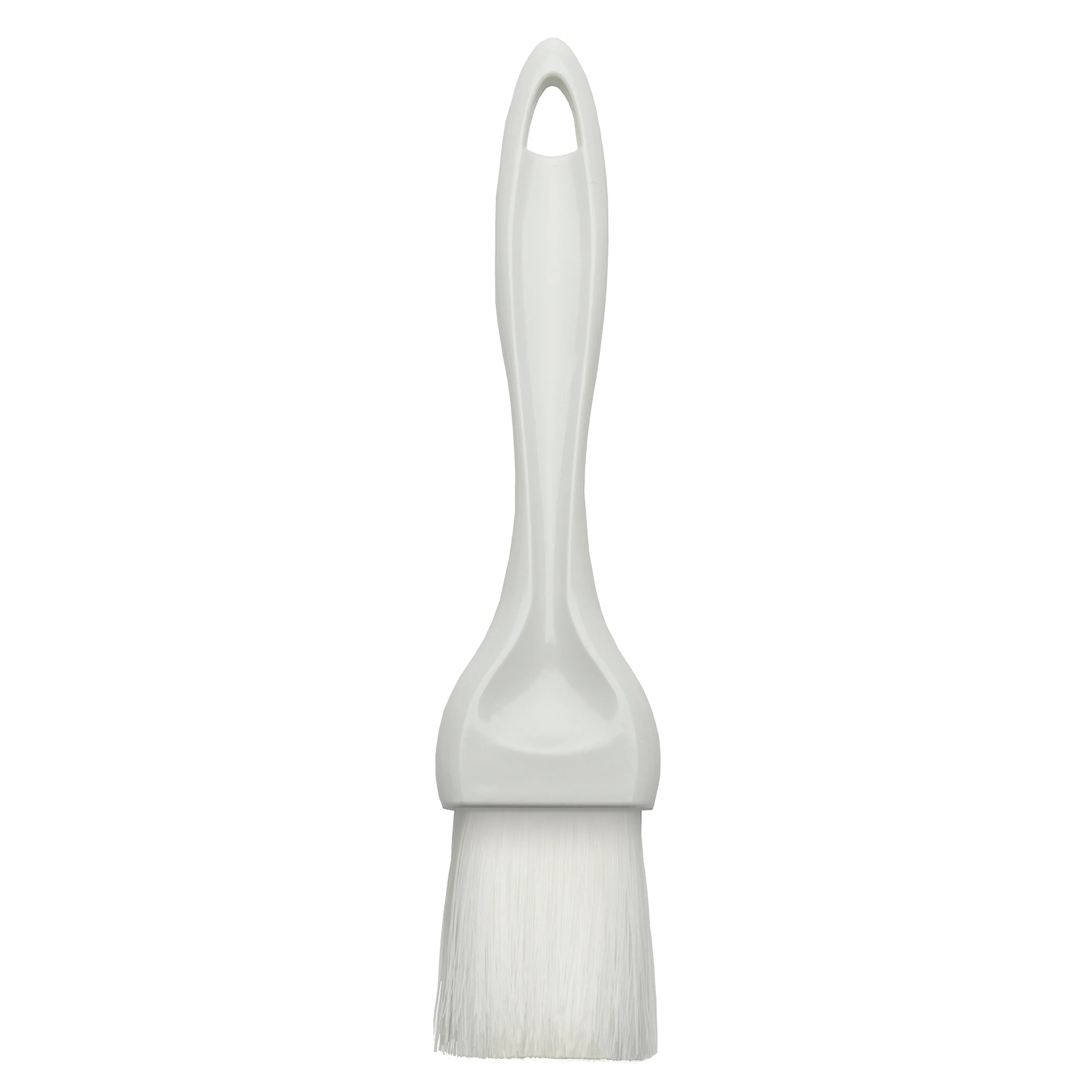 Winco NB-15 1-1/2 Inch Pastry Brush Nylon Bristles Plastic Handle White - Image 2