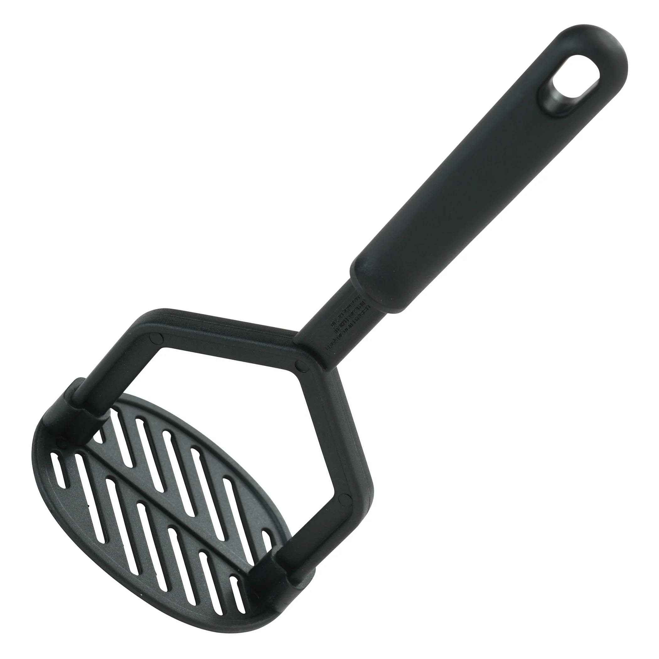 Winco NC-MS 10 Inch Oval Potato Masher BPA Free Nylon Black - Image 2