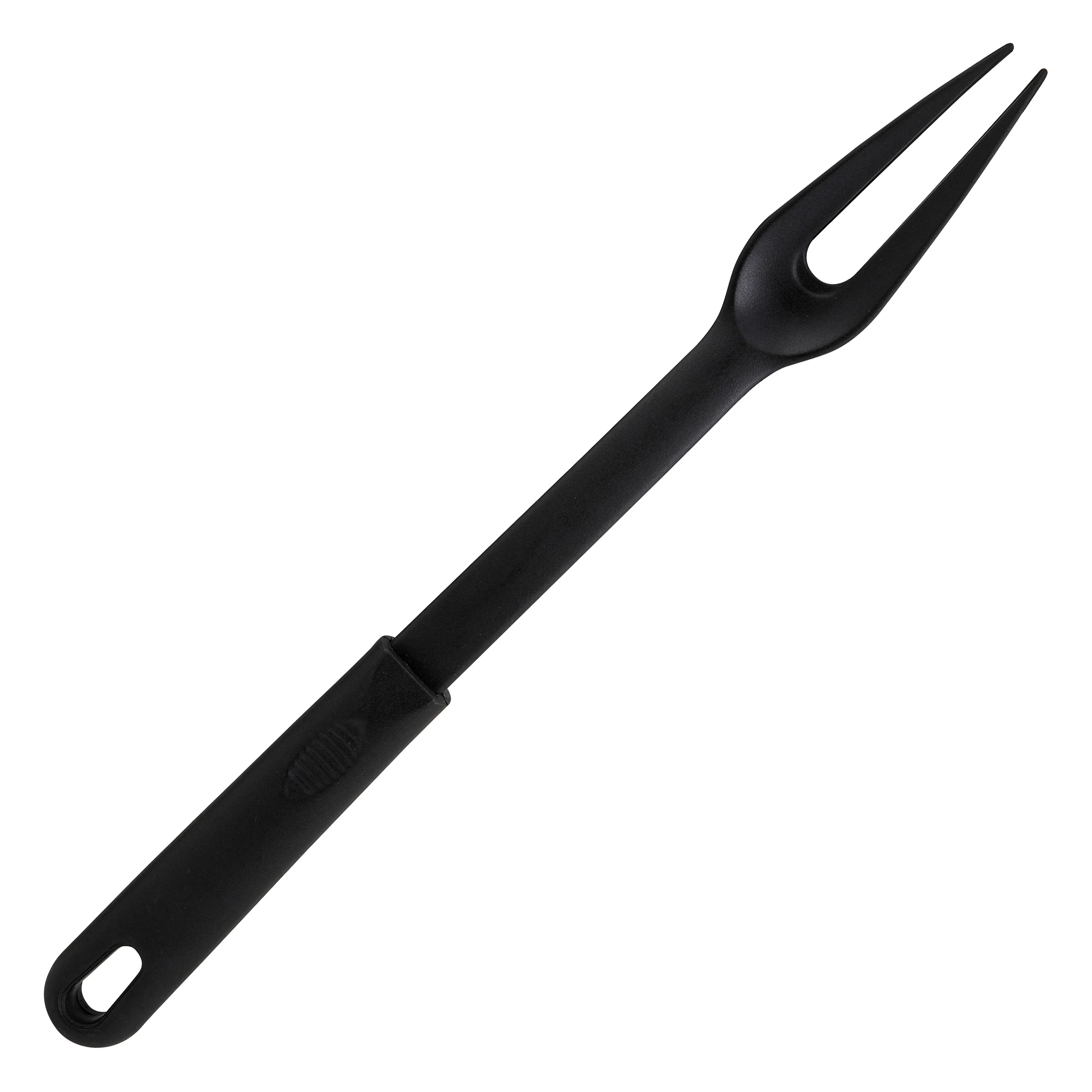 Winco NC-PF2 12-2/5 Inch O.A.L. 2-prong Cook Fork BPA-free Nylon Black - Image 2