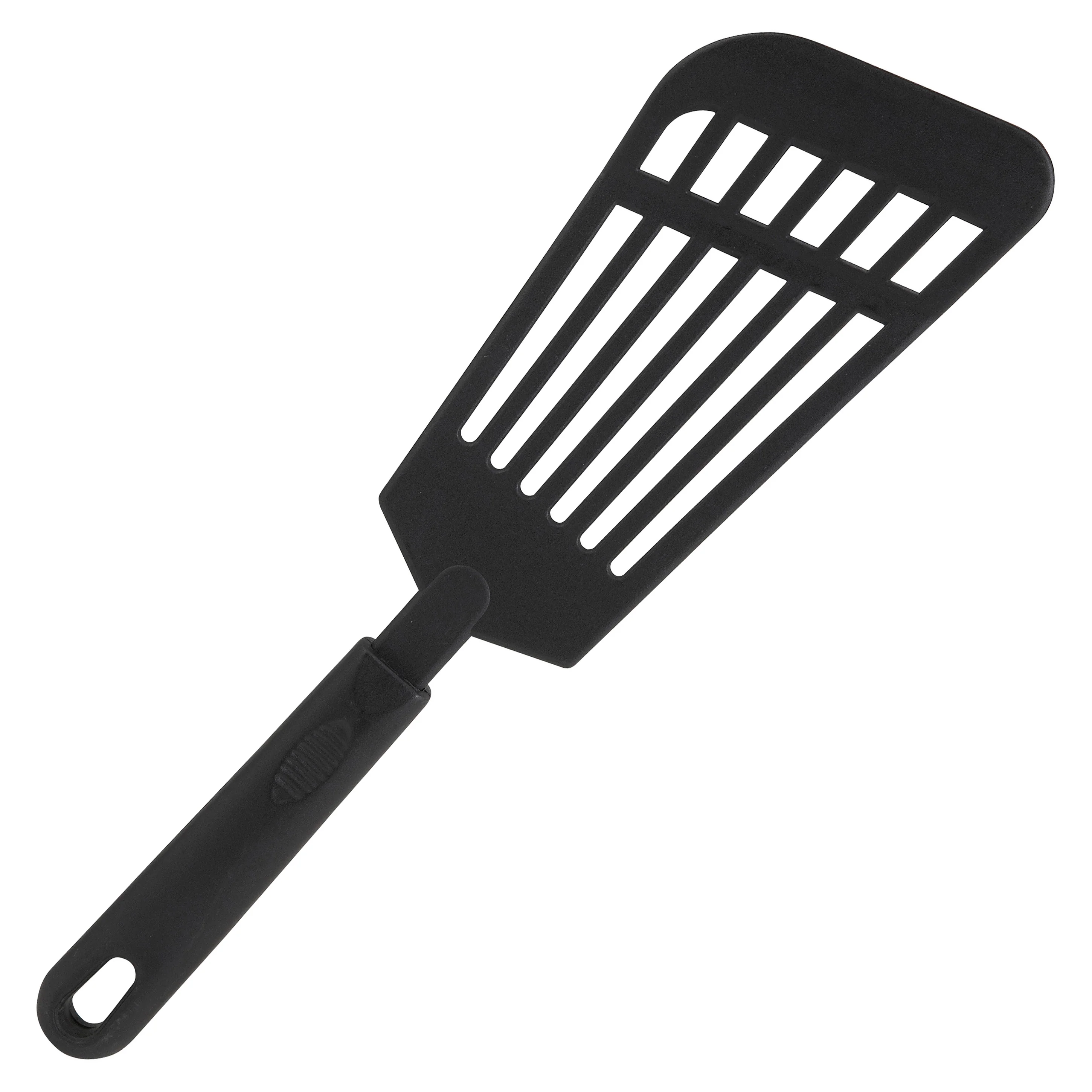 Winco NC-RS 12 Inch Spatula Heat Resistant Nylon Black Turner - Image 2